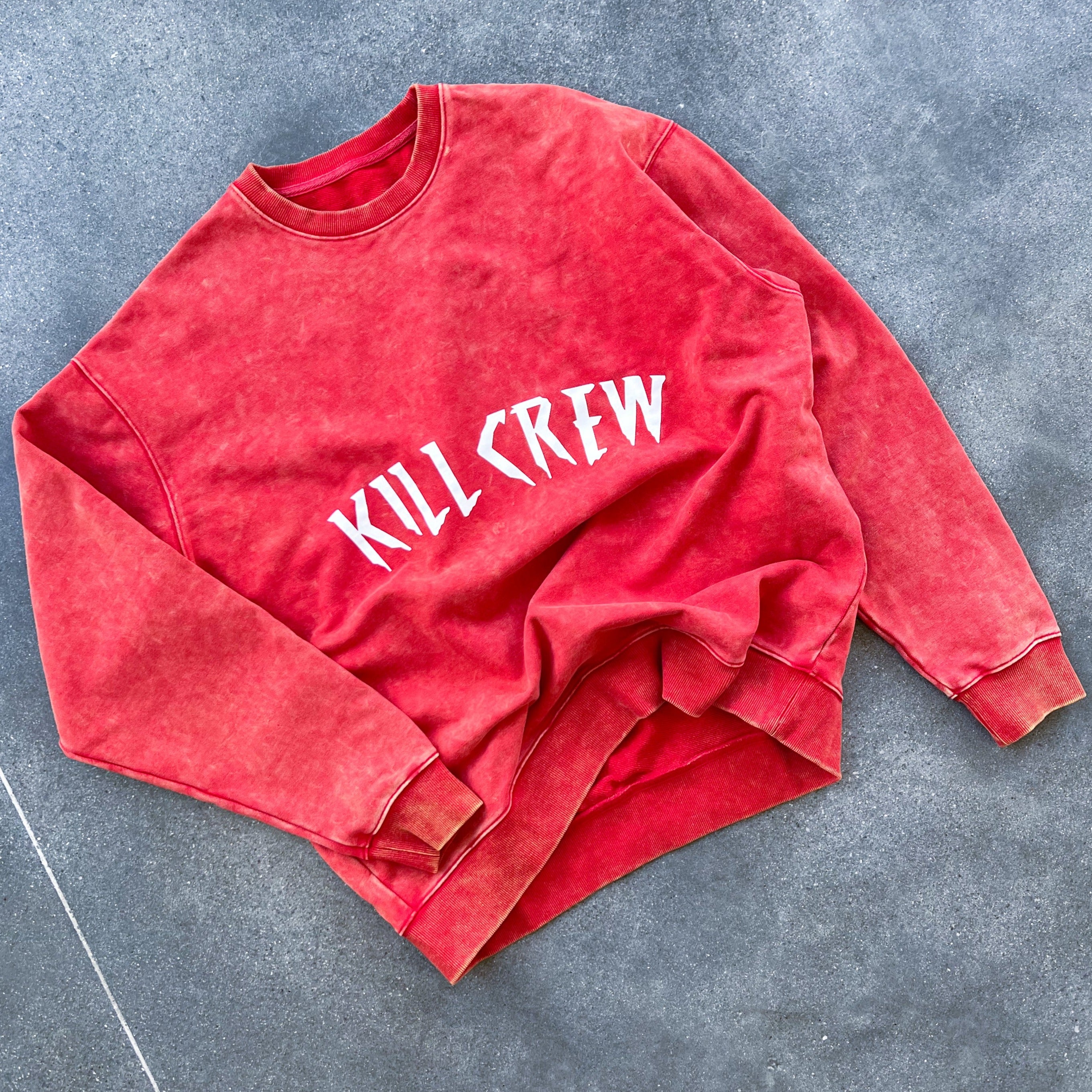 HEAVYWEIGHT LUX KILL CREW CREW NECK - RED