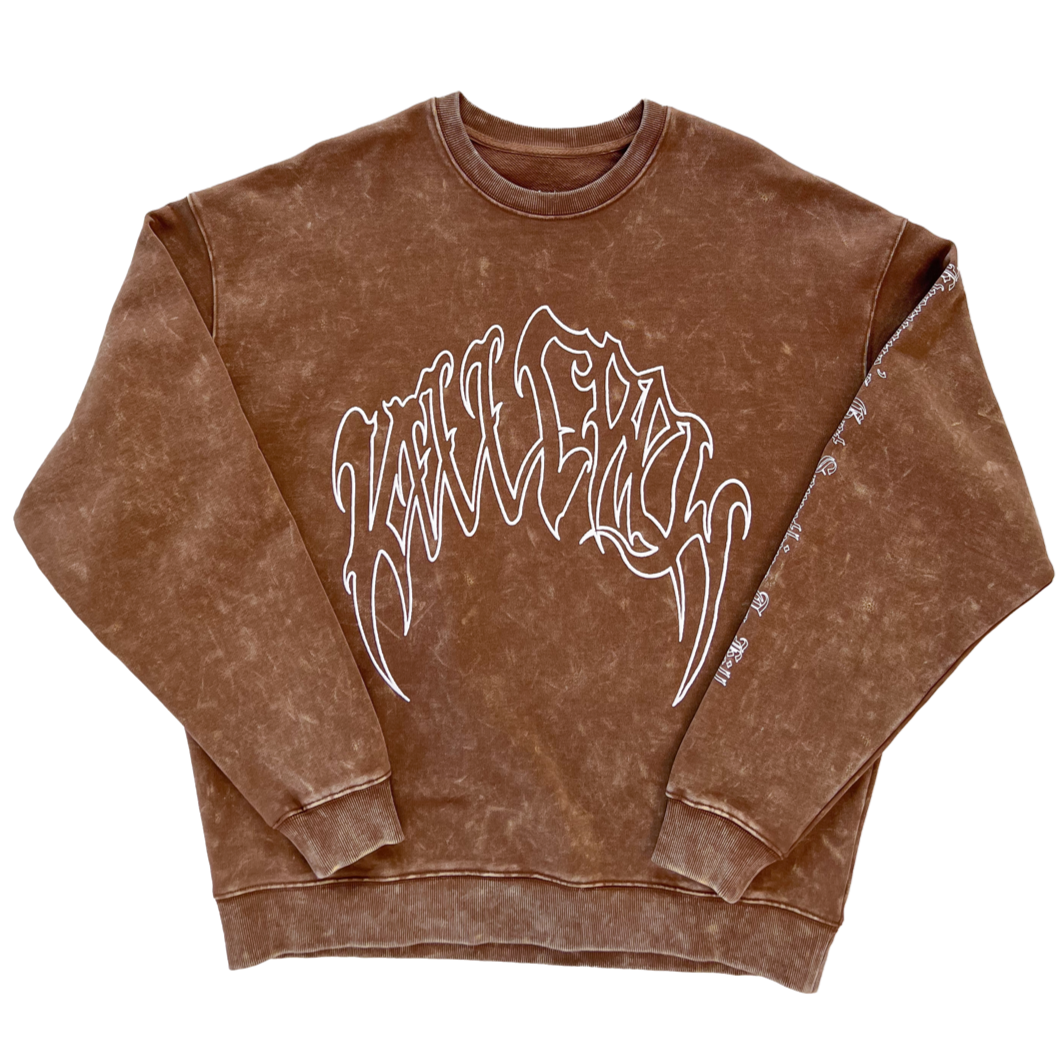 HEAVYWEIGHT LUX CLASSIC CREW NECK - BROWN