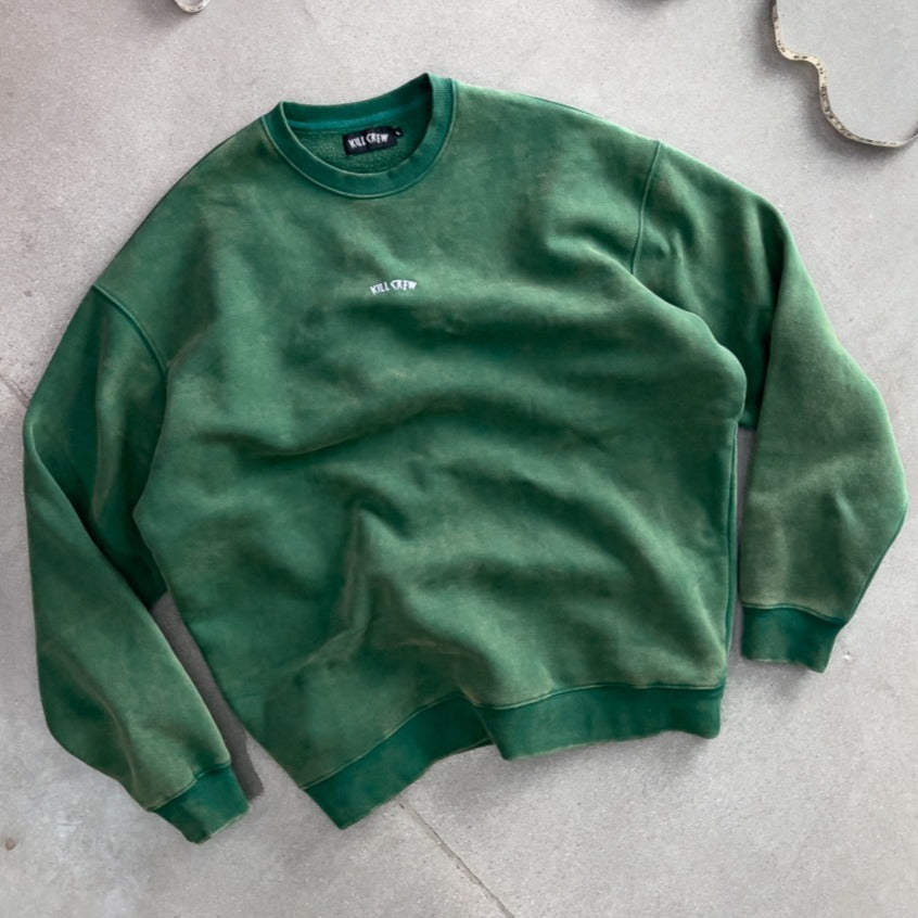 HEAVYWEIGHT LUX SIMPLE CREWNECK - GREEN