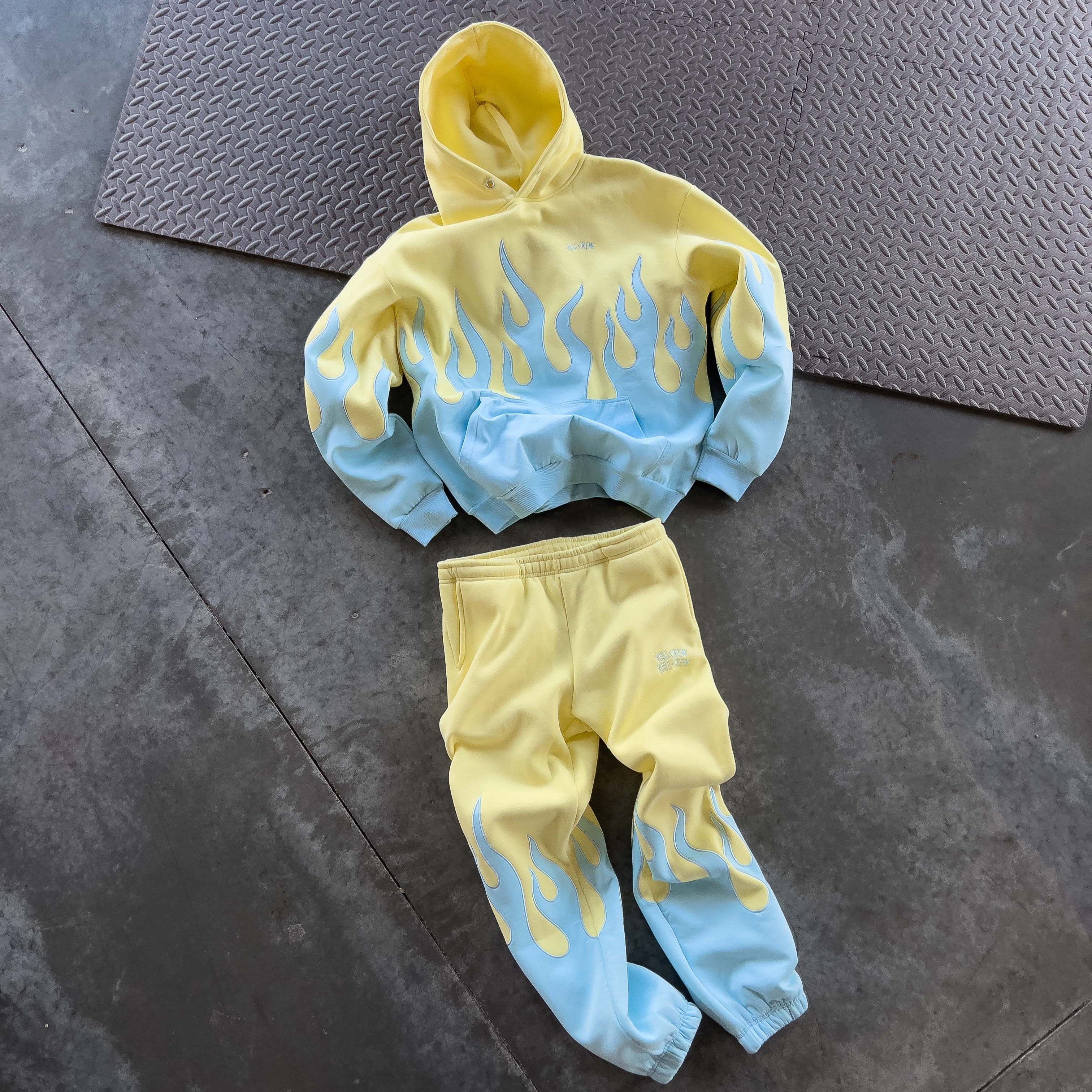 PREMIUM HEATER SWEATS - YELLOW / BLUE