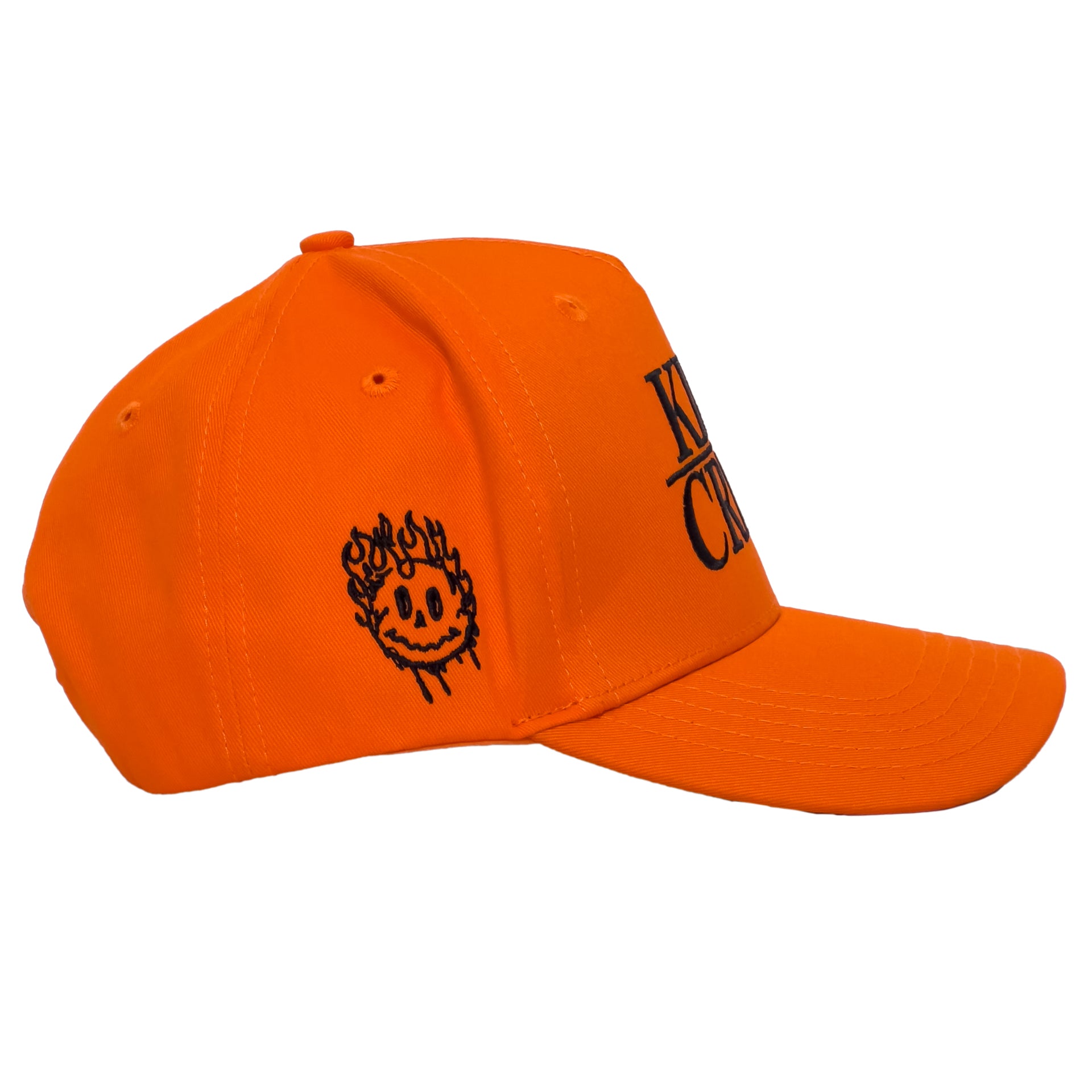 SMILEY 5 PANEL SNAPBACK - ORANGE / BLACK