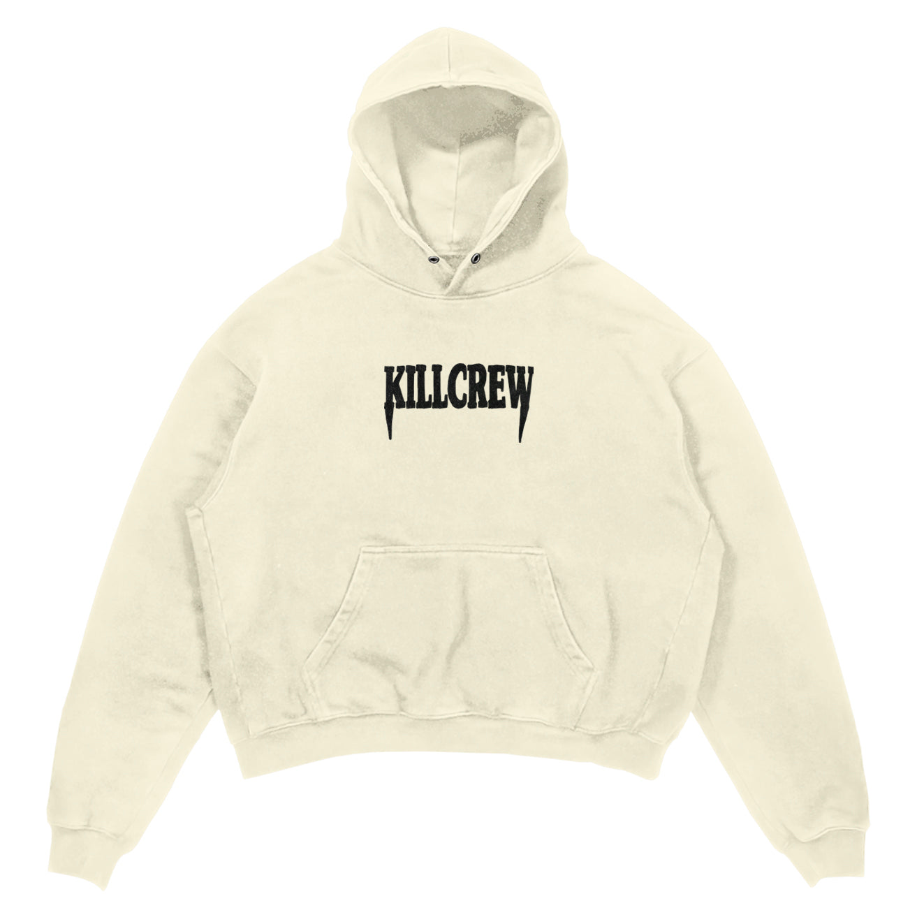 OVERSIZED LUX ATHLETIC DEPARTMENT HOODIE - CREAM