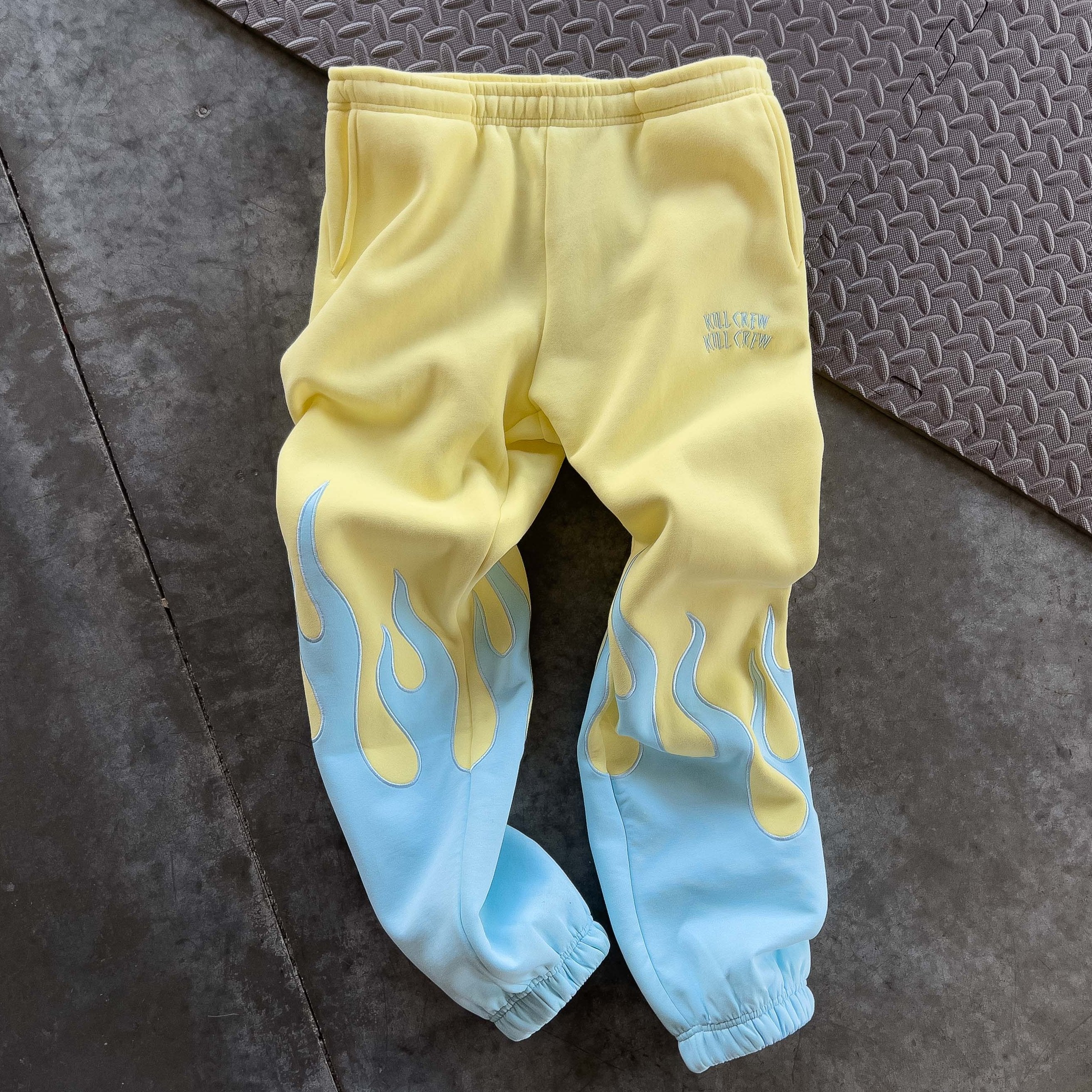 PREMIUM HEATER SWEATS - YELLOW / BLUE