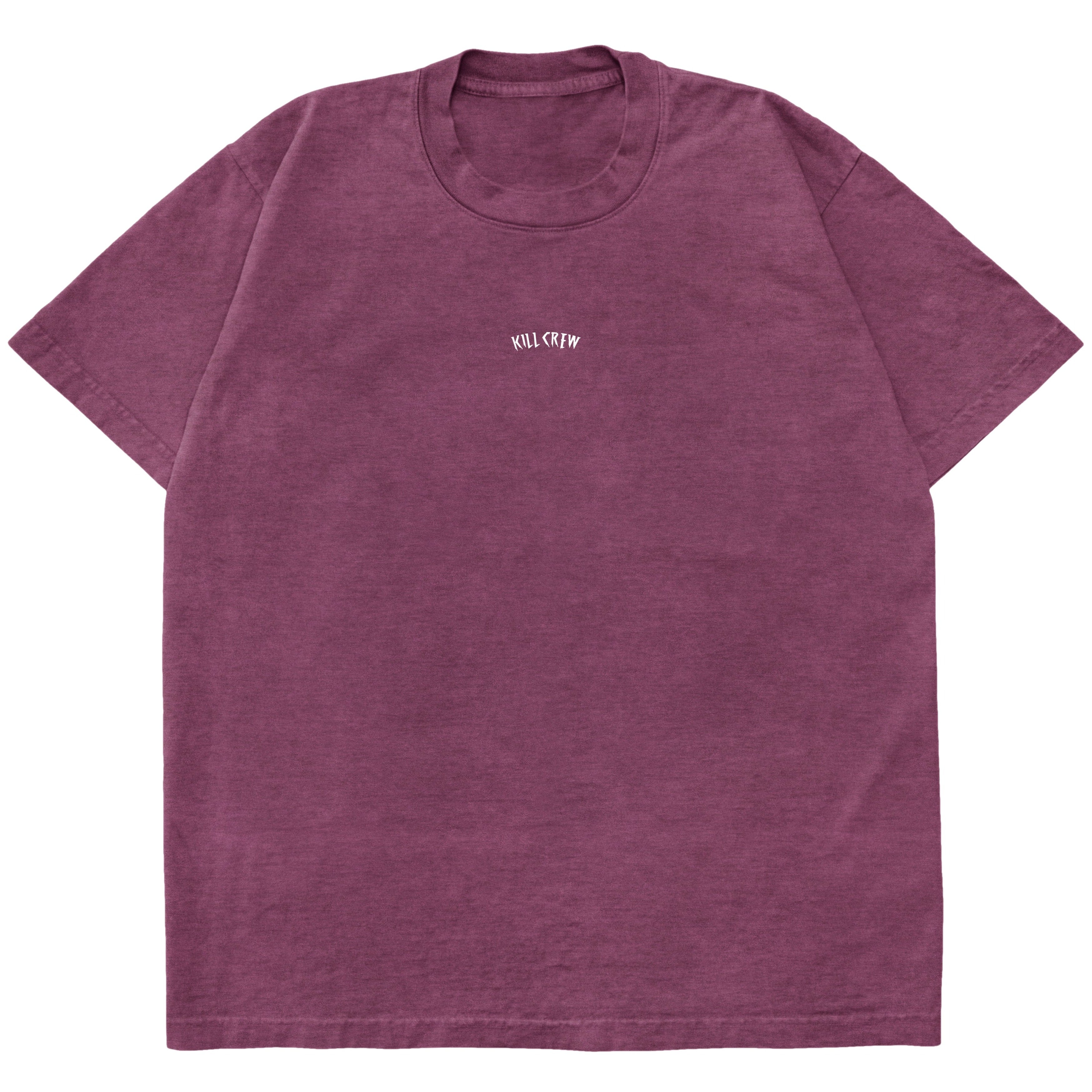 OVERSIZED LUX SIMPLE T-SHIRT - BURGUNDY