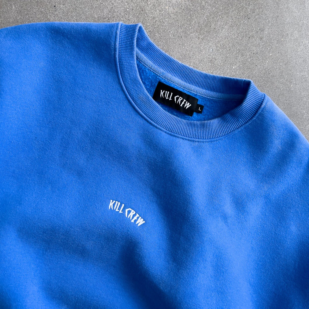 HEAVYWEIGHT LUX SIMPLE CREWNECK - BLUE