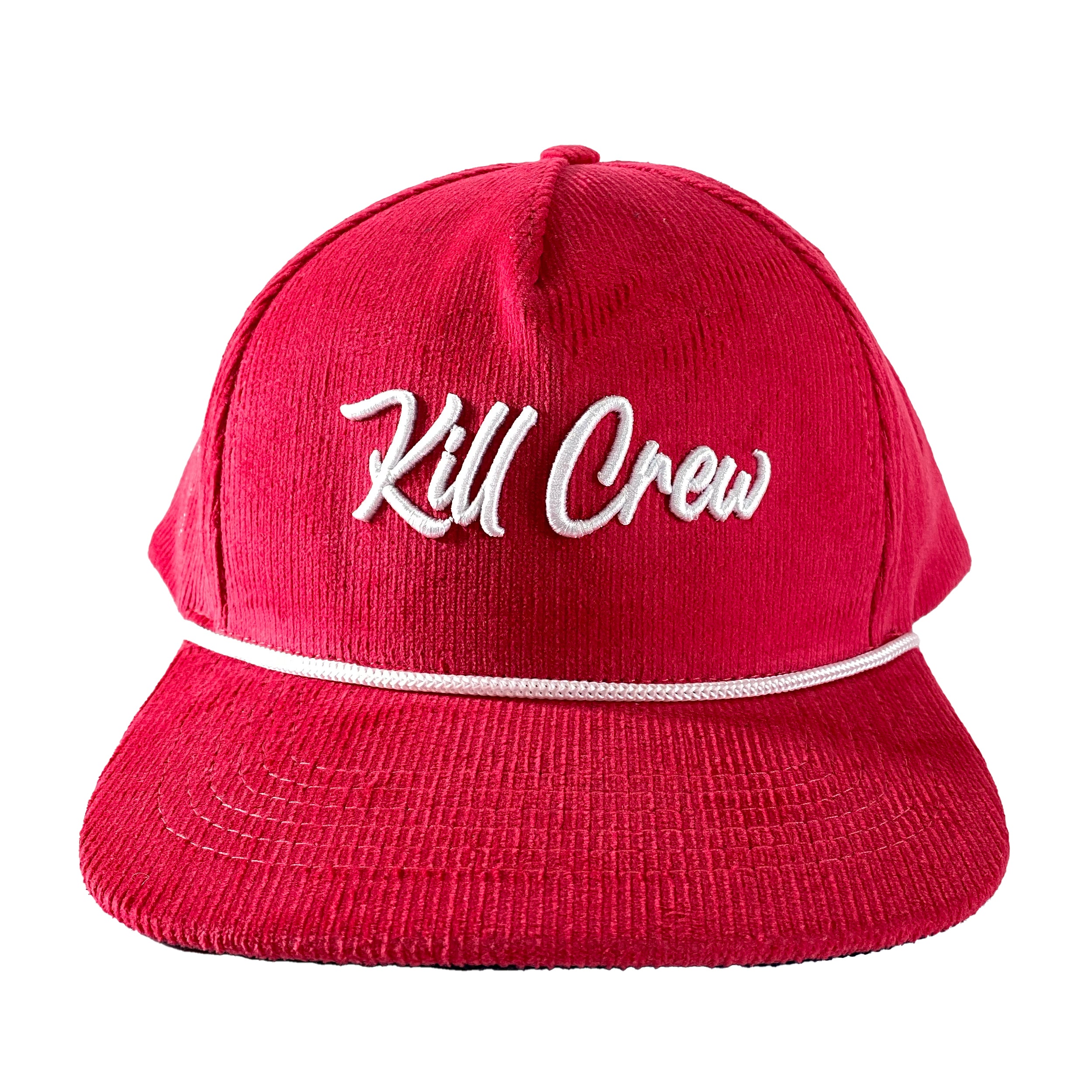 KILL CREW SNAPBACK - RED CORDUROY