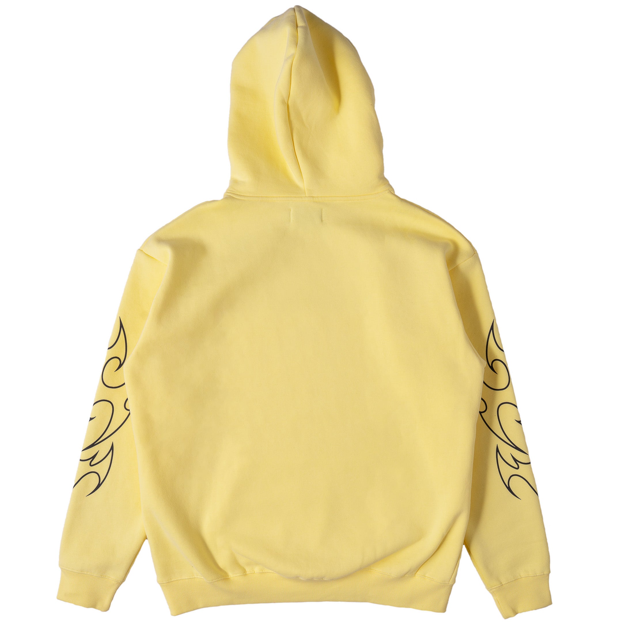 OVERSIZED LUX TRIBAL HOODIE - YELLOW / BLACK