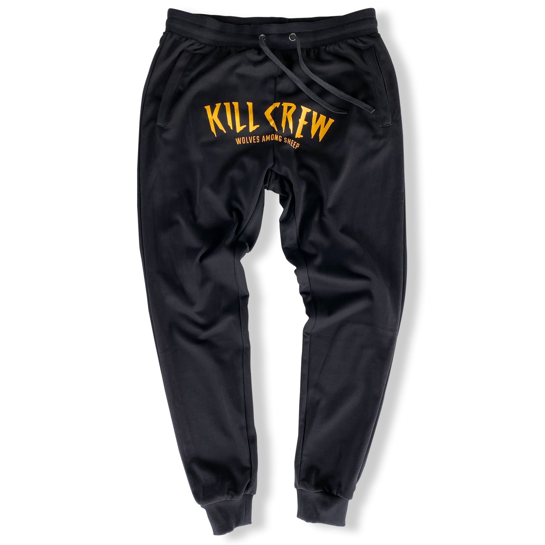 WOLVES JOGGERS - BLACK / GOLD