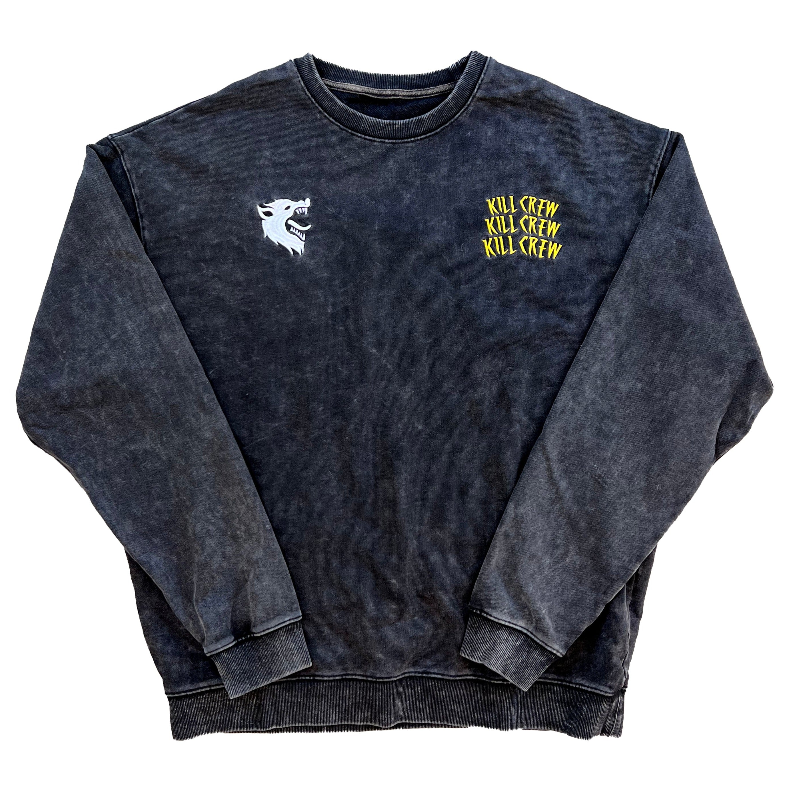 HEAVYWEIGHT LUX WOLF CREW NECK - BLACK