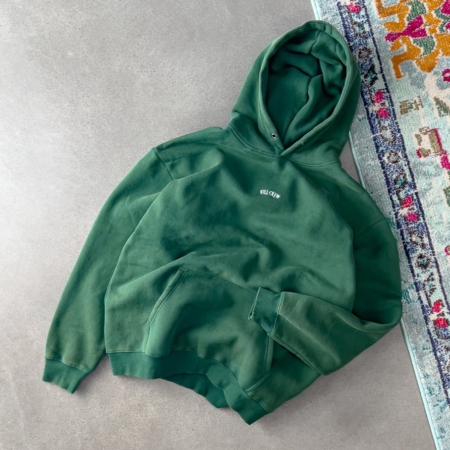 OVERSIZED LUX SIMPLE HOODIE - GREEN