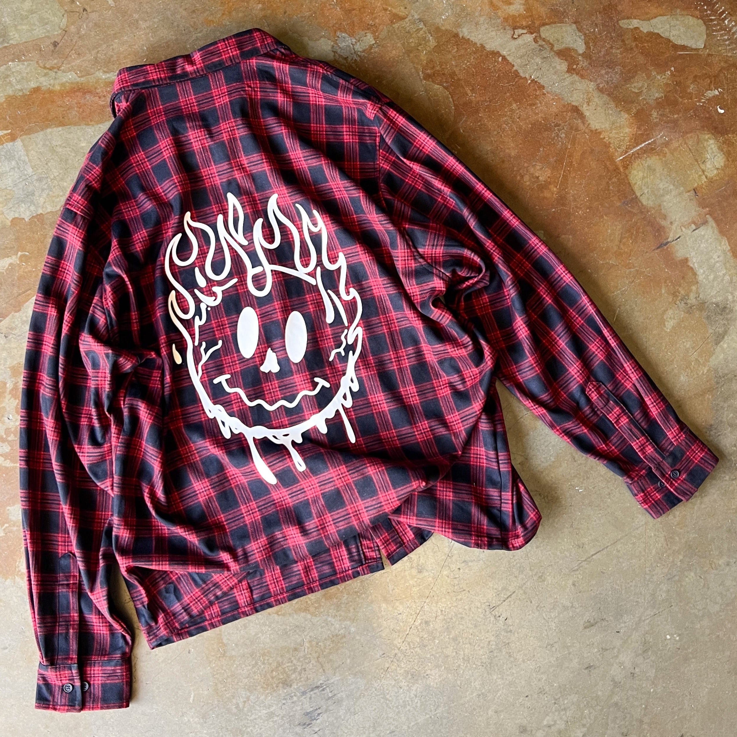 KILL CREW SMILEY FLANNEL - RED