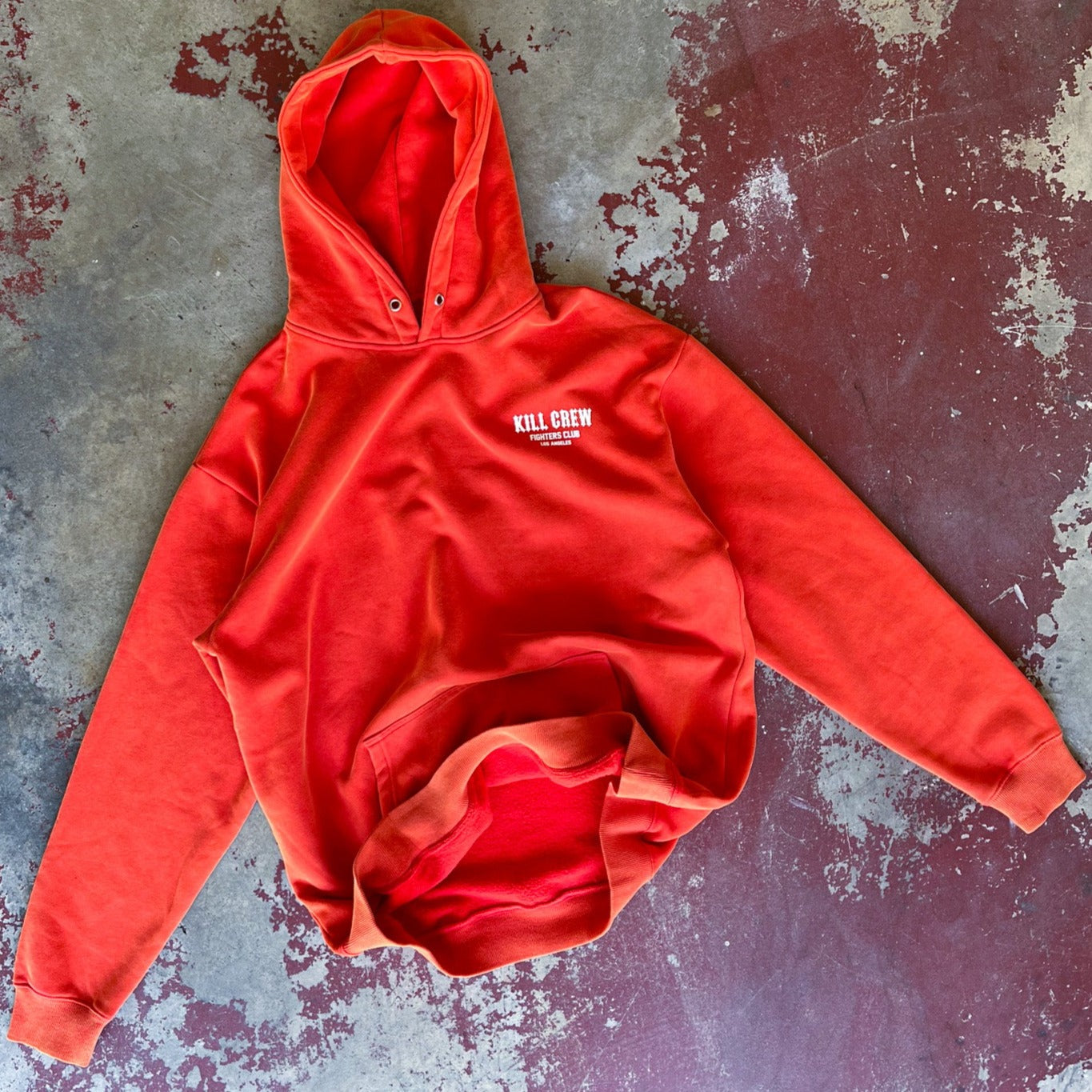 OVERSIZED LUX THRIVE UNDER PRESSURE HOODIE - RED