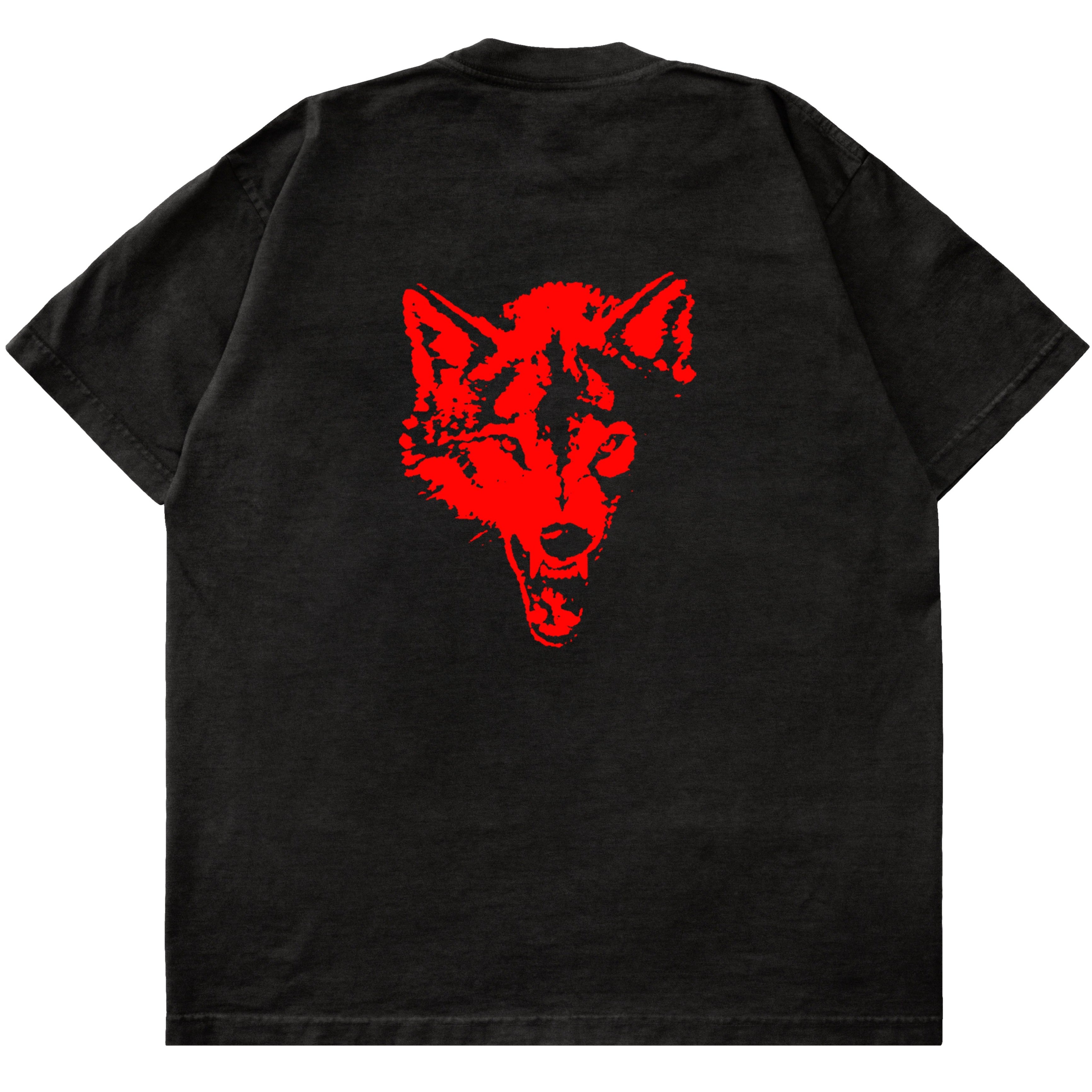 OVERSIZED CLASSIC T-SHIRT - BLACK / RED