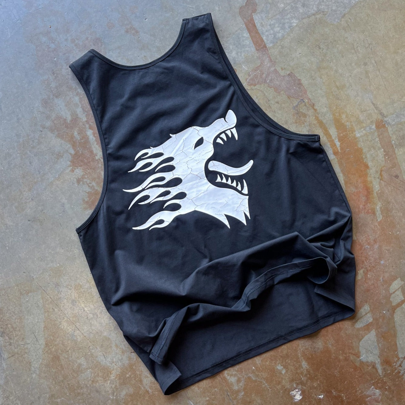 WAR WOLF TANK TOP - BLACK / WHITE