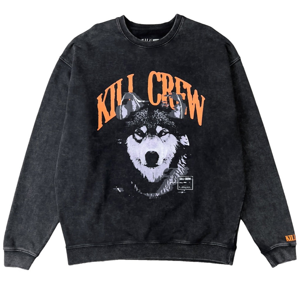 HEAVYWEIGHT LUX ROGUE WOLF CREW NECK - BLACK