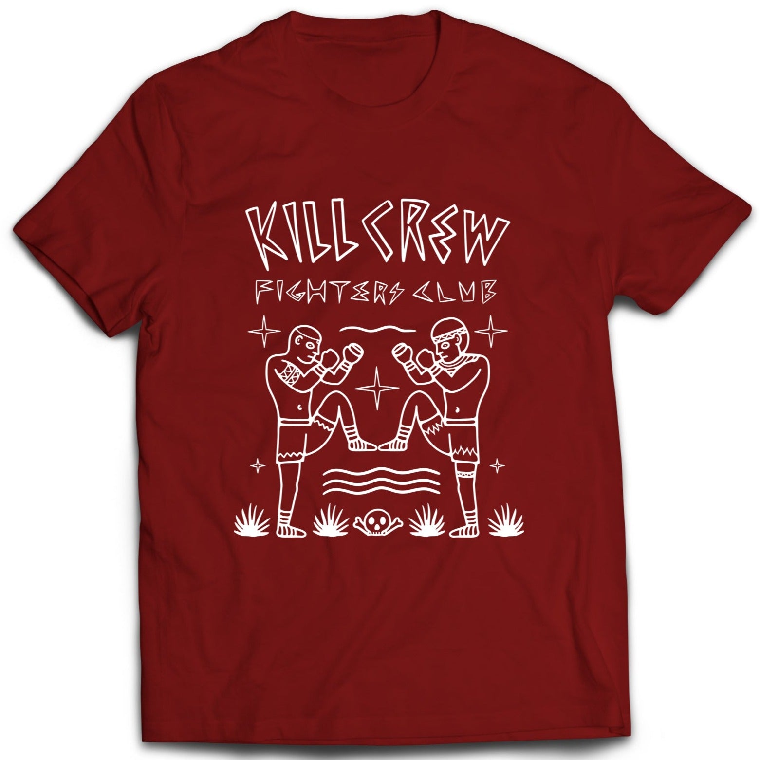 KILL CREW AZTEC FIGHTER'S CLUB T-SHIRT - RED