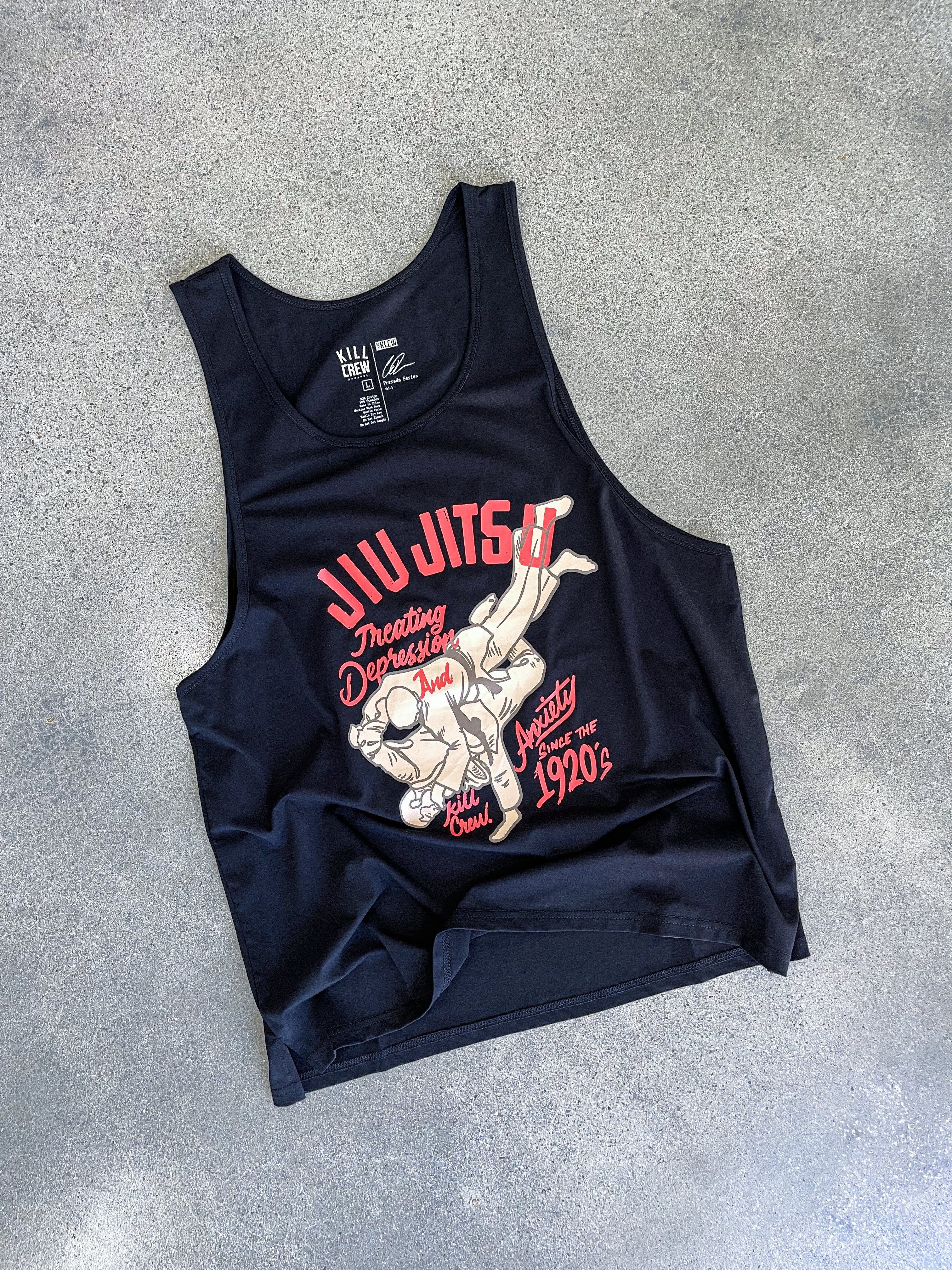 JIU JITSU DEPRESSION TANK TOP - BLACK