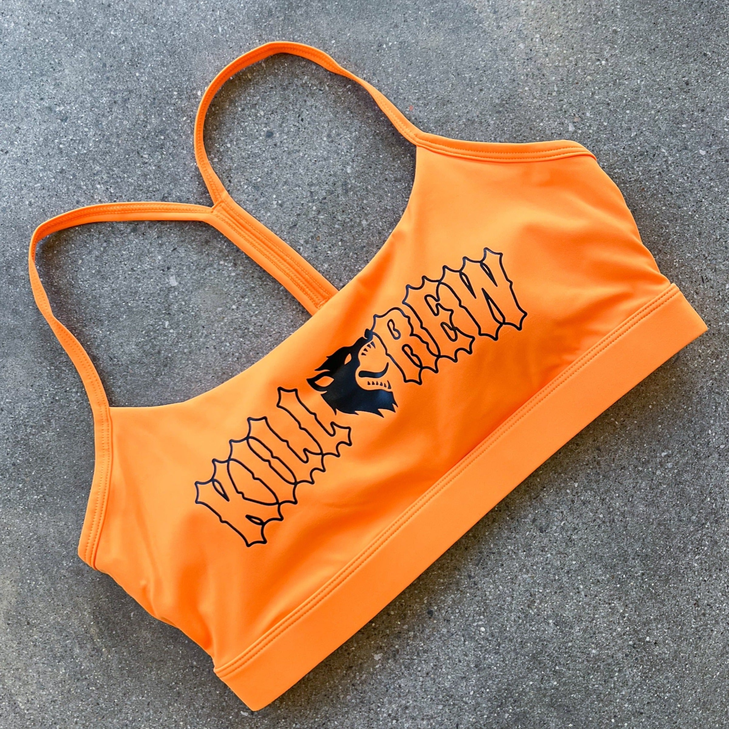 CLASSIC SPORTS BRA - ORANGE / BLACK