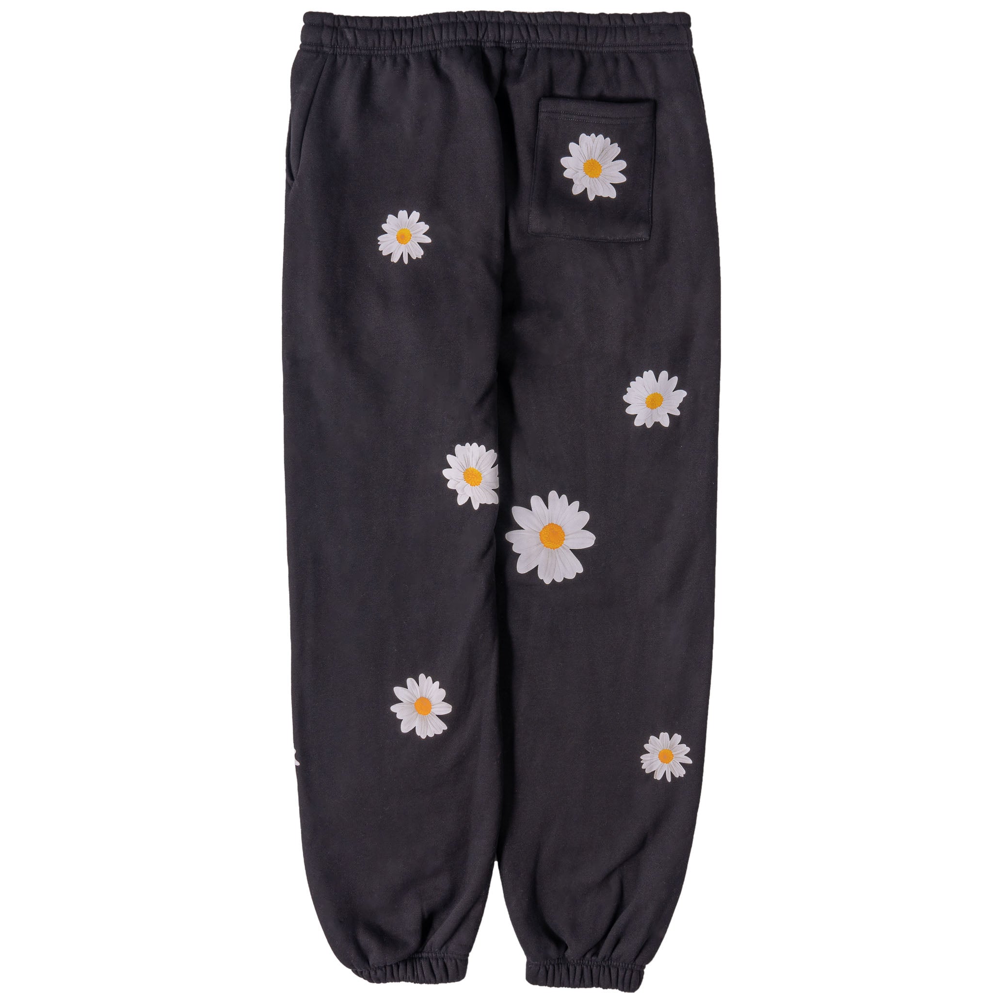 OVERSIZED LUX DAISY SWEATPANTS - BLACK