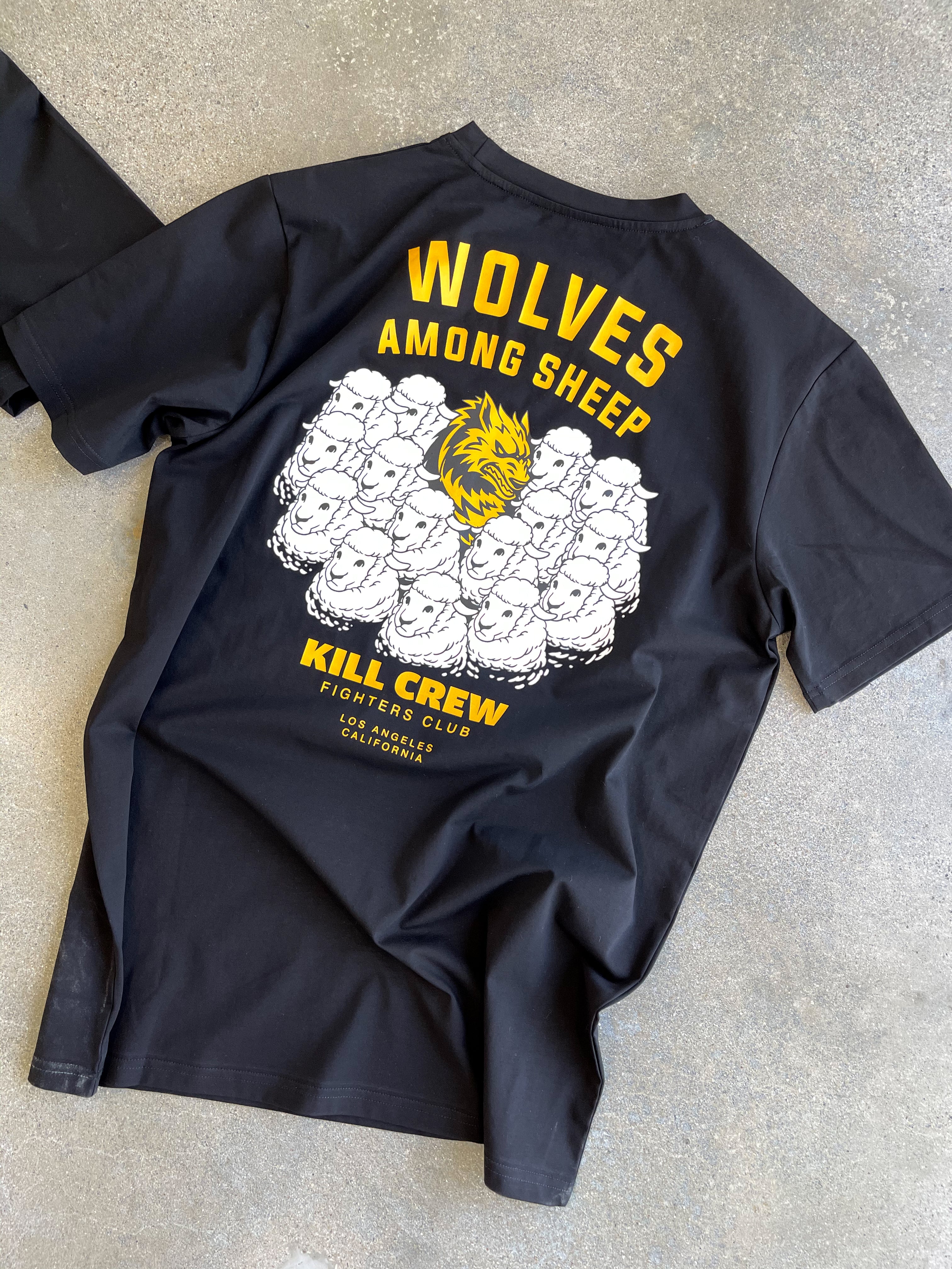 WOLVES AMONG SHEEP T-SHIRT v2 - YELLOW/BLACK