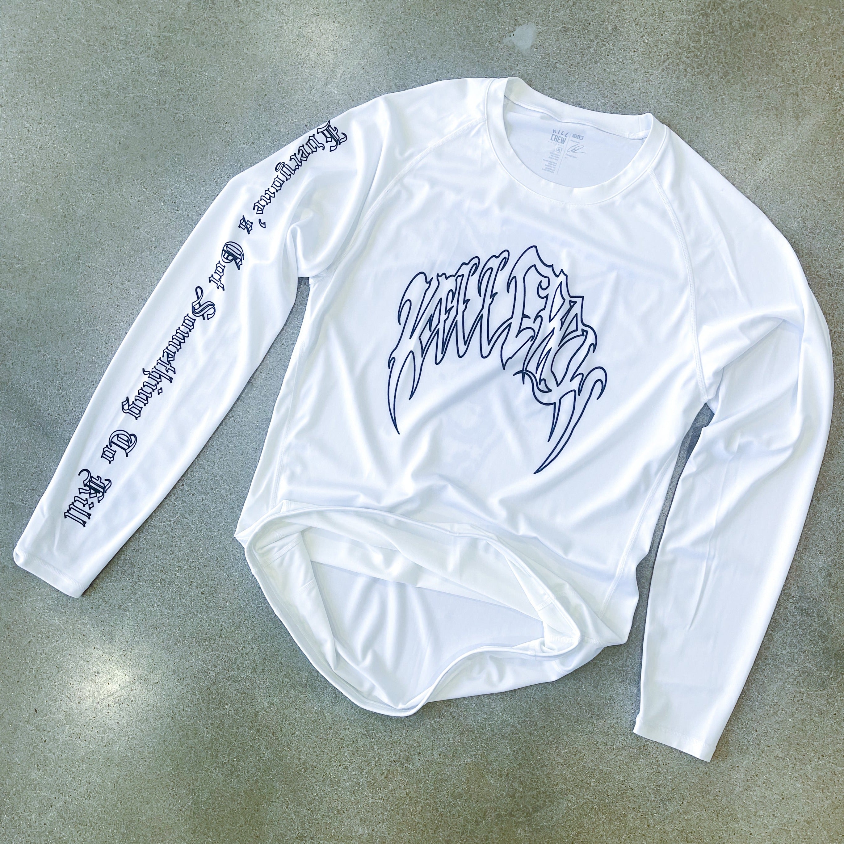 LONE WOLF RASH GUARD - WHITE