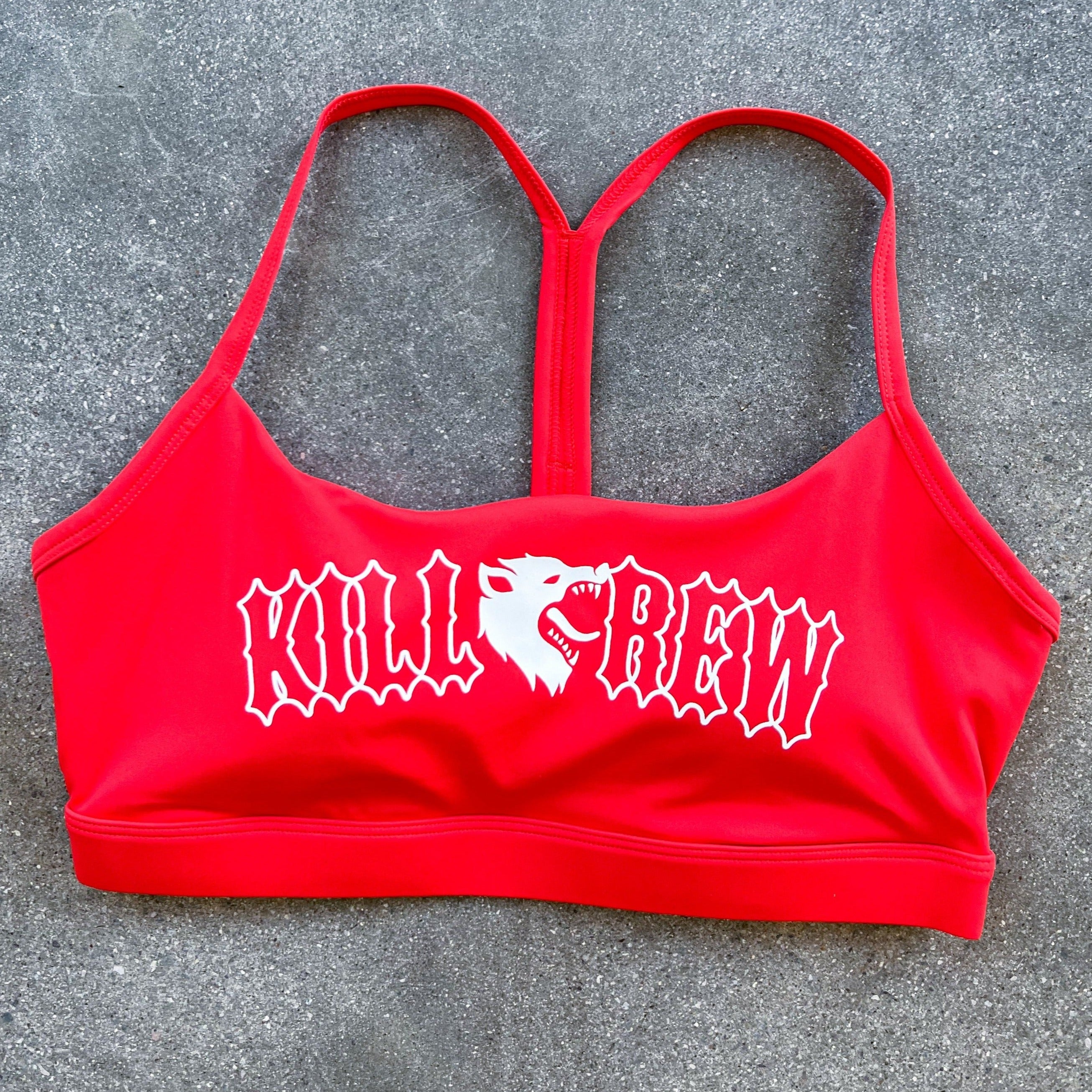 CLASSIC SPORTS BRA - RED / WHITE