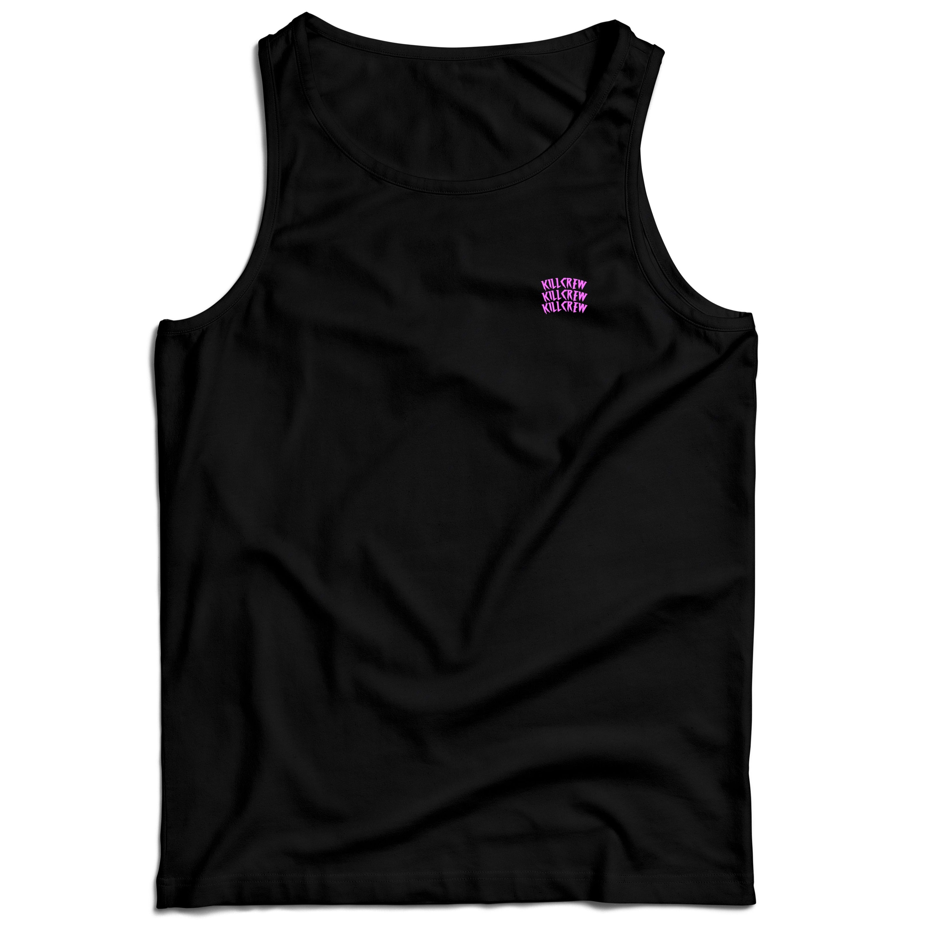 WAR WOLF TANK TOP - BLACK / PINK