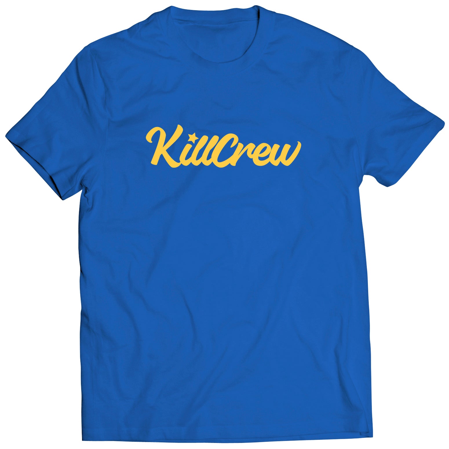 SCRIPT T-SHIRT - BLUE / GOLD