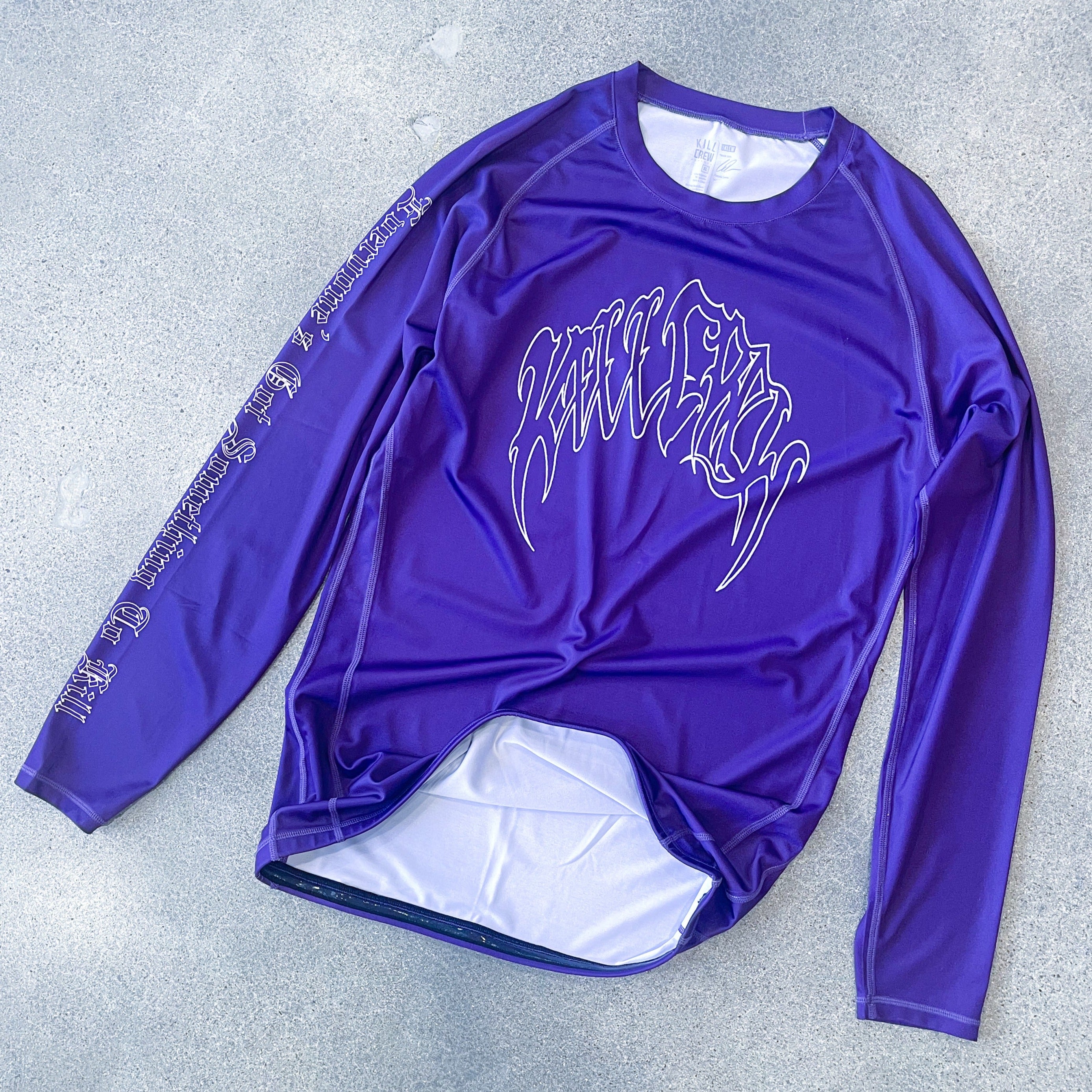 LONE WOLF RASH GUARD - PURPLE