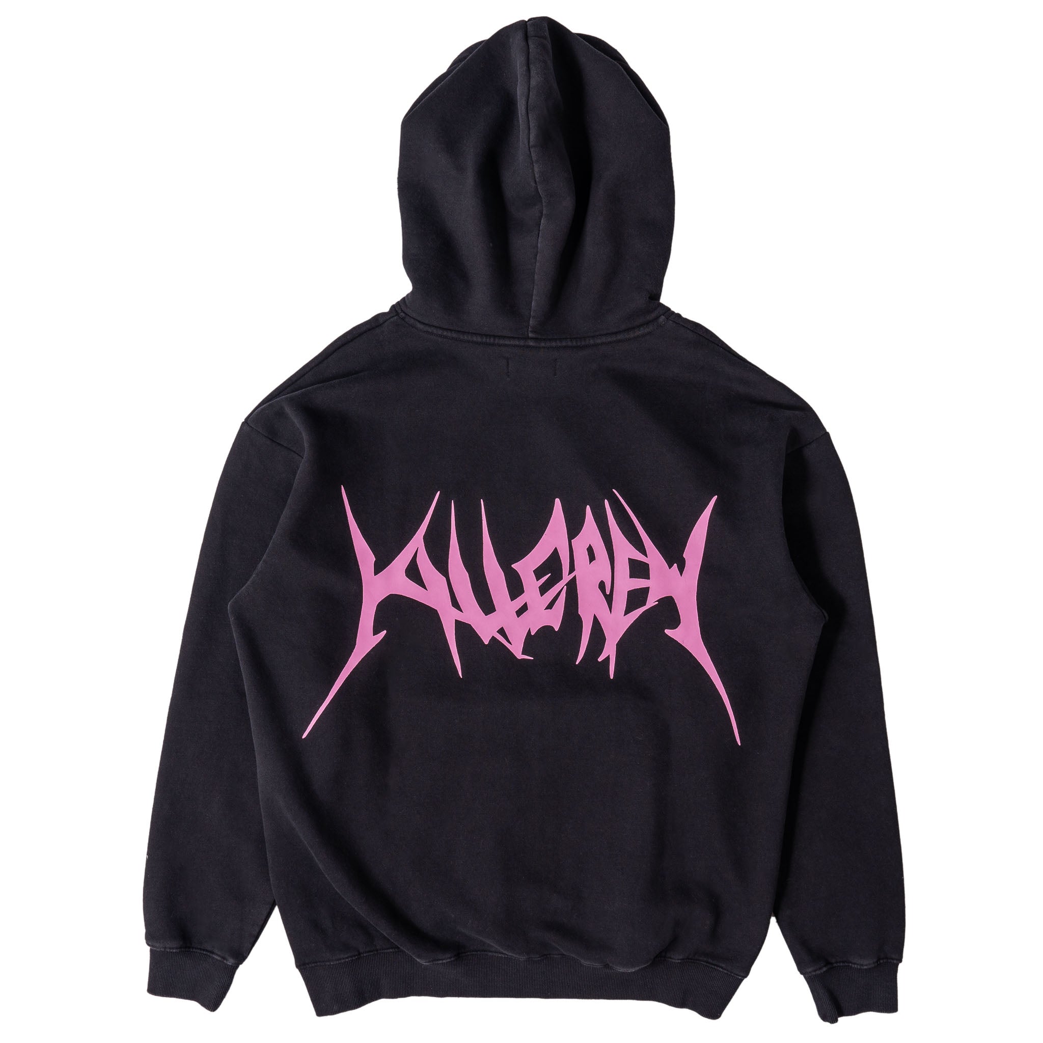 OVERSIZED LUX COMFORT ZONE HOODIE - BLACK / PINK