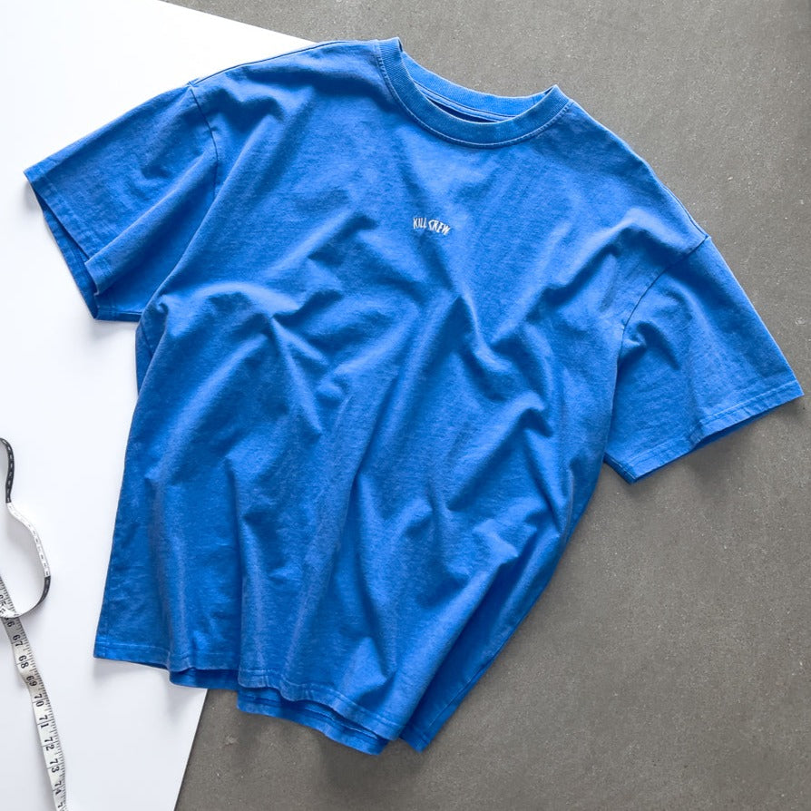 OVERSIZED LUX SIMPLE T-SHIRT - BLUE