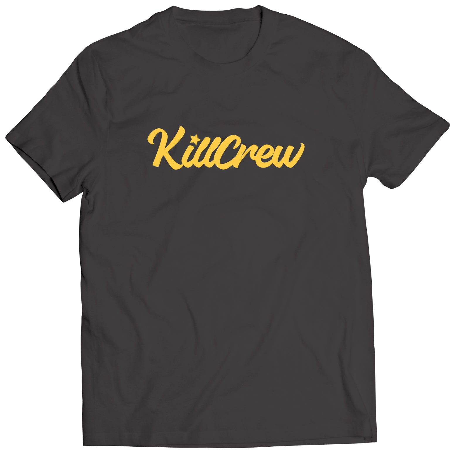 SCRIPT T-SHIRT - GREY / GOLD