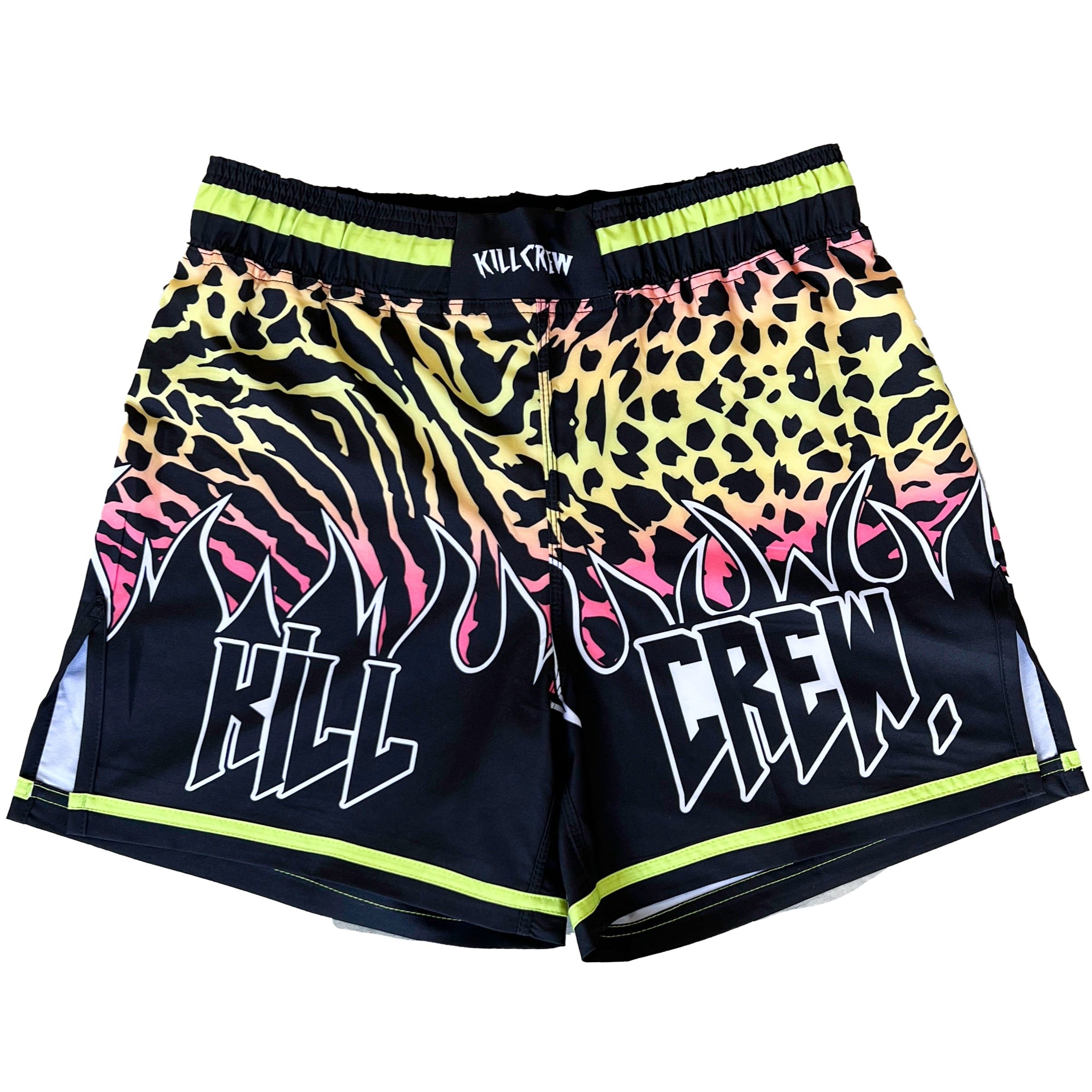 BSEM FIGHT SHORTS (THAI CUT) - YELLOW / PINK