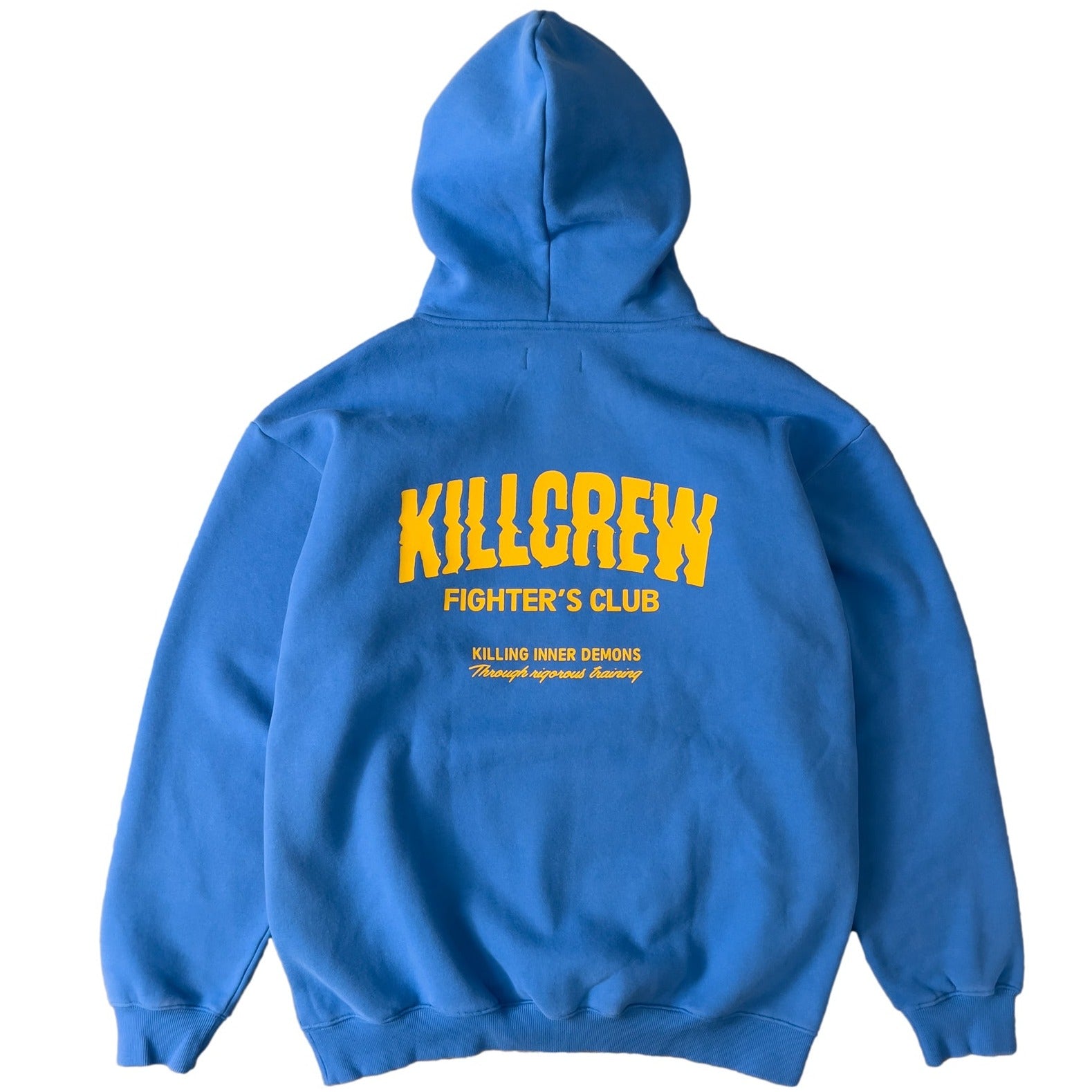 OVERSIZED LUX RIGOROUS TRAINING HOODIE - BLUE / GOLD