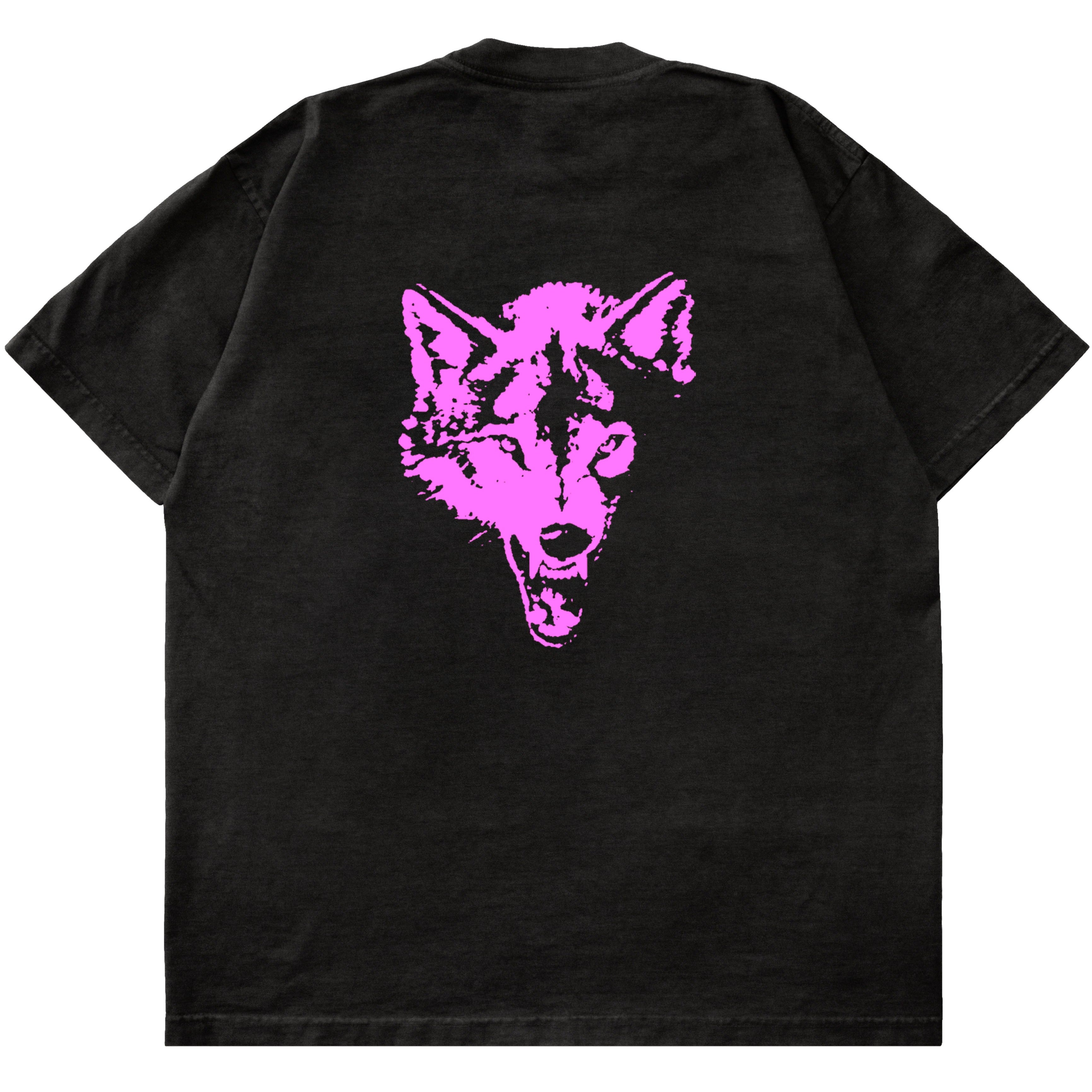 OVERSIZED CLASSIC T-SHIRT - BLACK / PINK