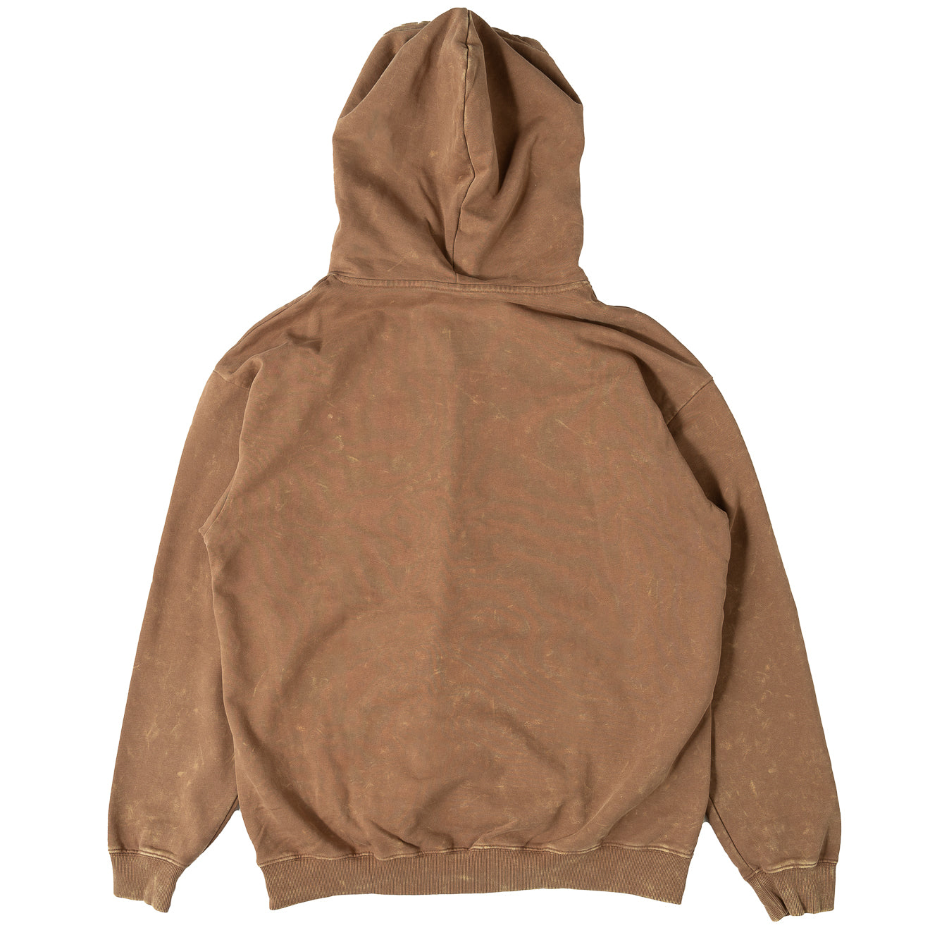 OVERSIZED LUX TWO WOLVES HOODIE - BROWN