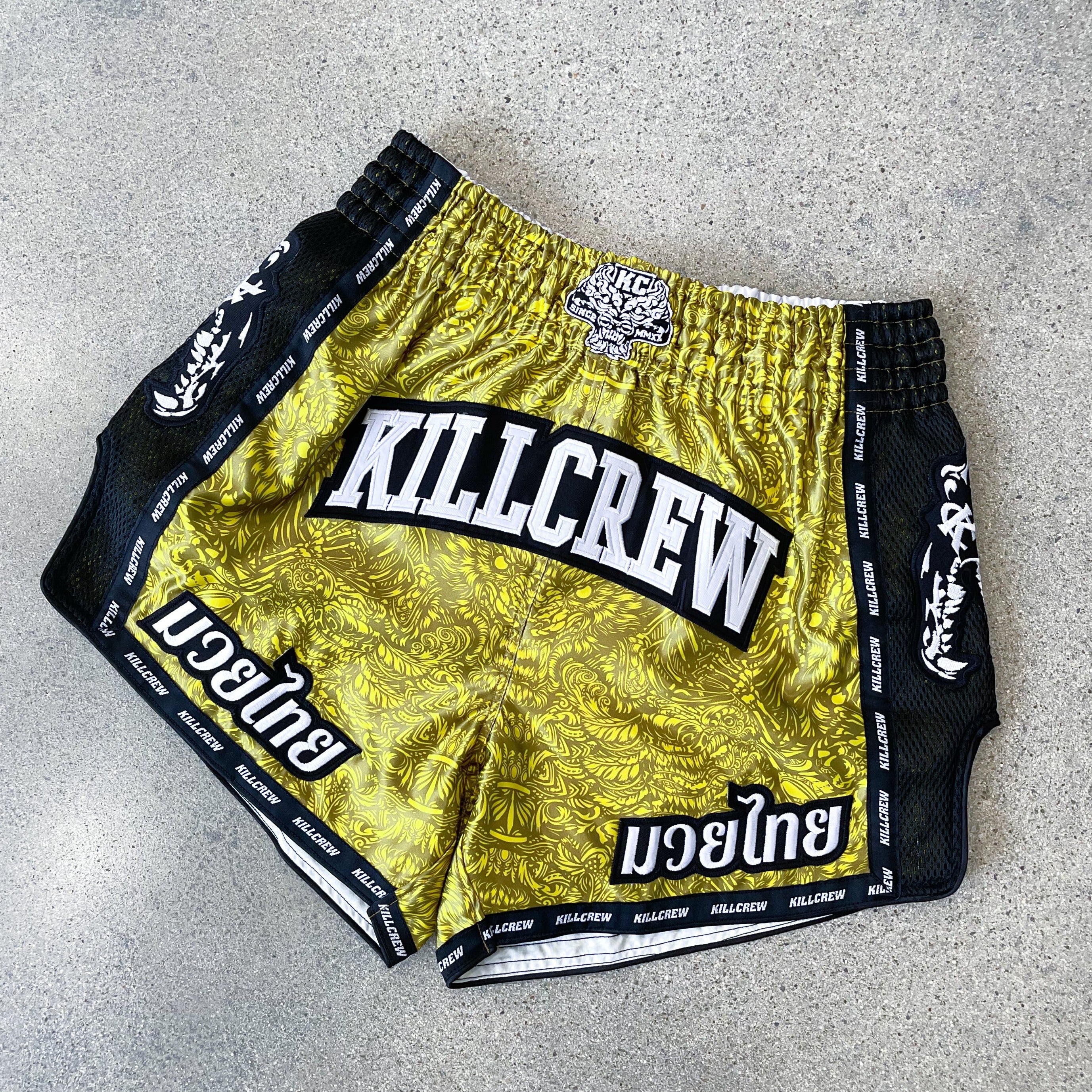 MUAY THAI FIGHT SHORTS - YELLOW