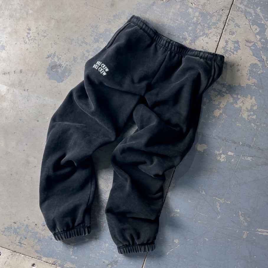 HEAVYWEIGHT LUX SIMPLE SWEATPANTS - BLACK