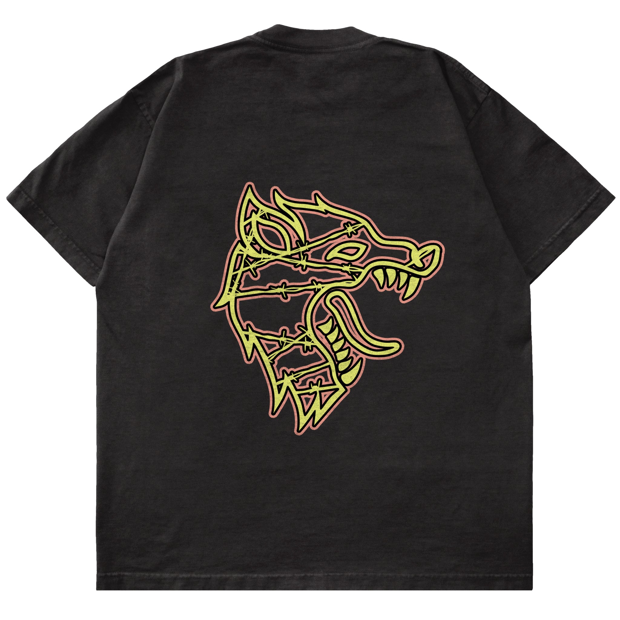 OVERSIZED WOLF - BLACK / YELLOW