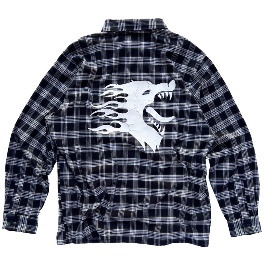 WAR WOLF FLANNEL - BLACK