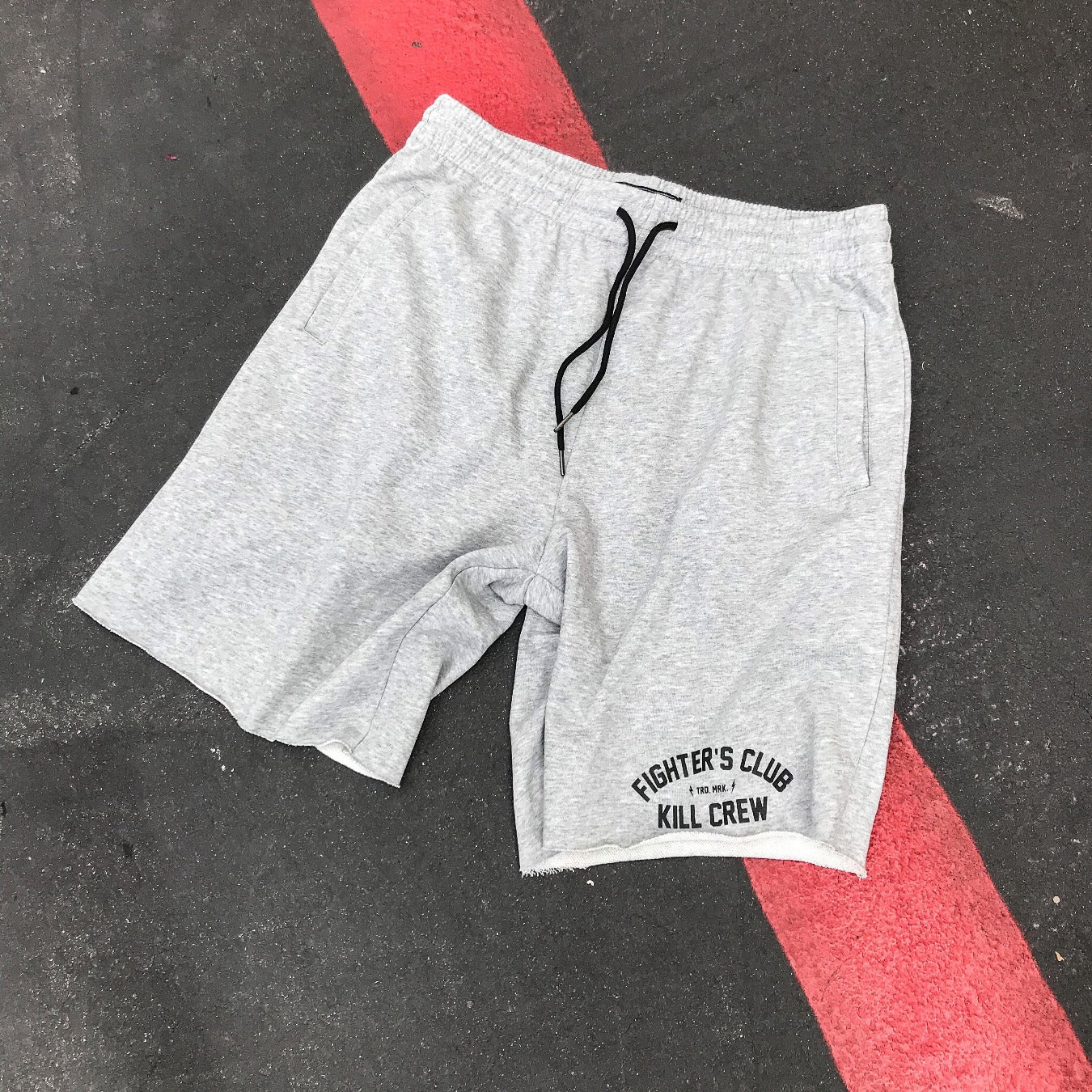 FIGHTER'S CLUB SHORTS - GREY