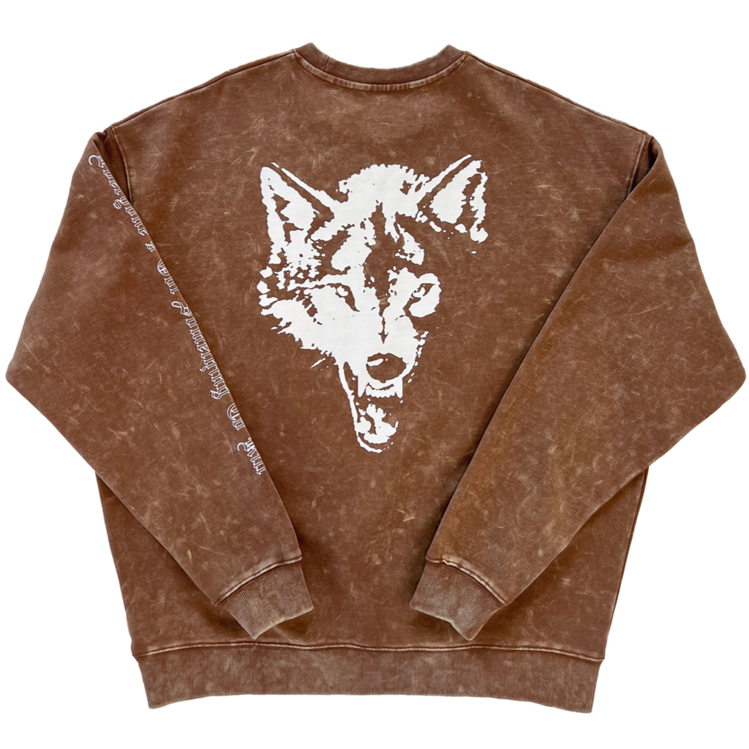 HEAVYWEIGHT LUX CLASSIC CREW NECK - BROWN