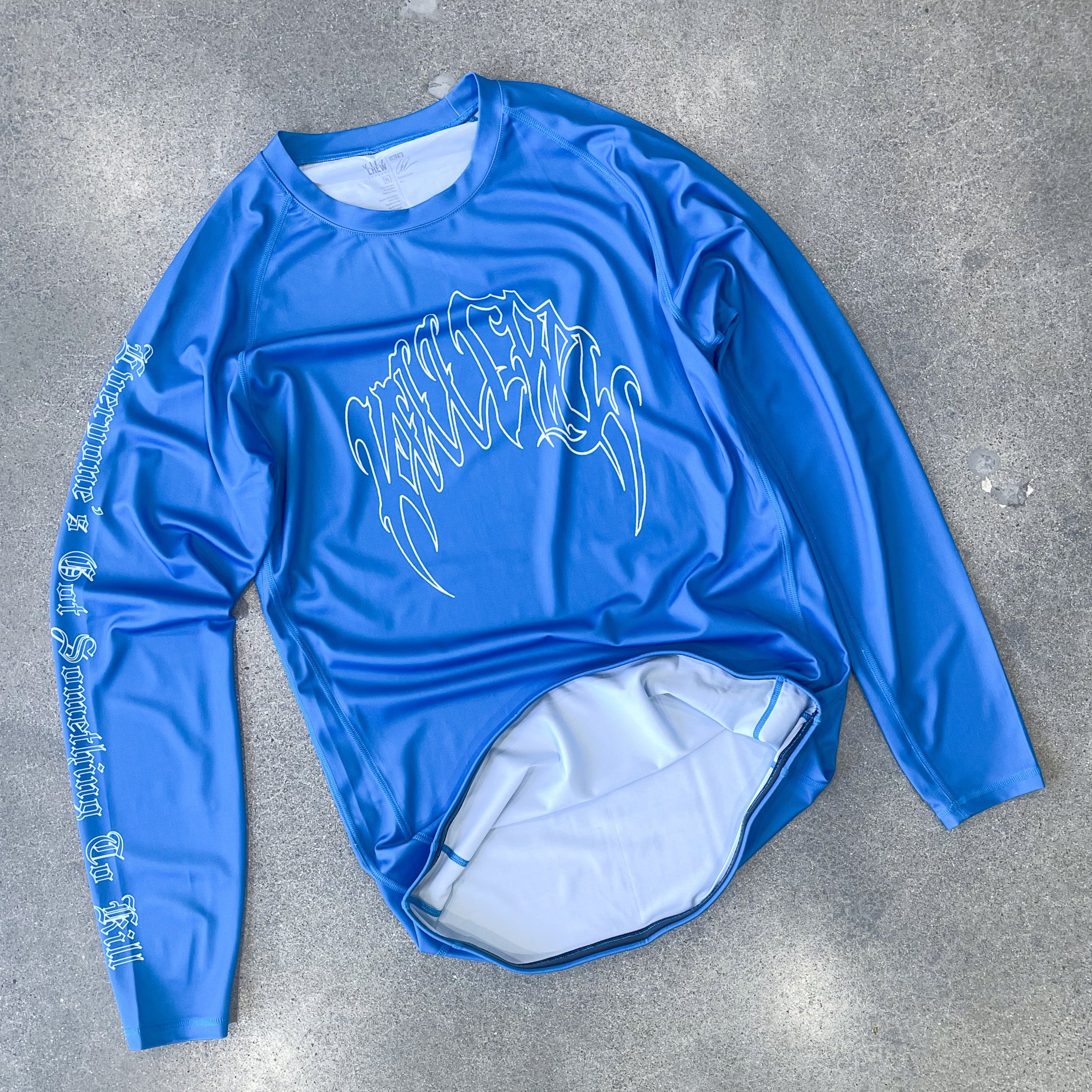 LONE WOLF RASH GUARD - BLUE