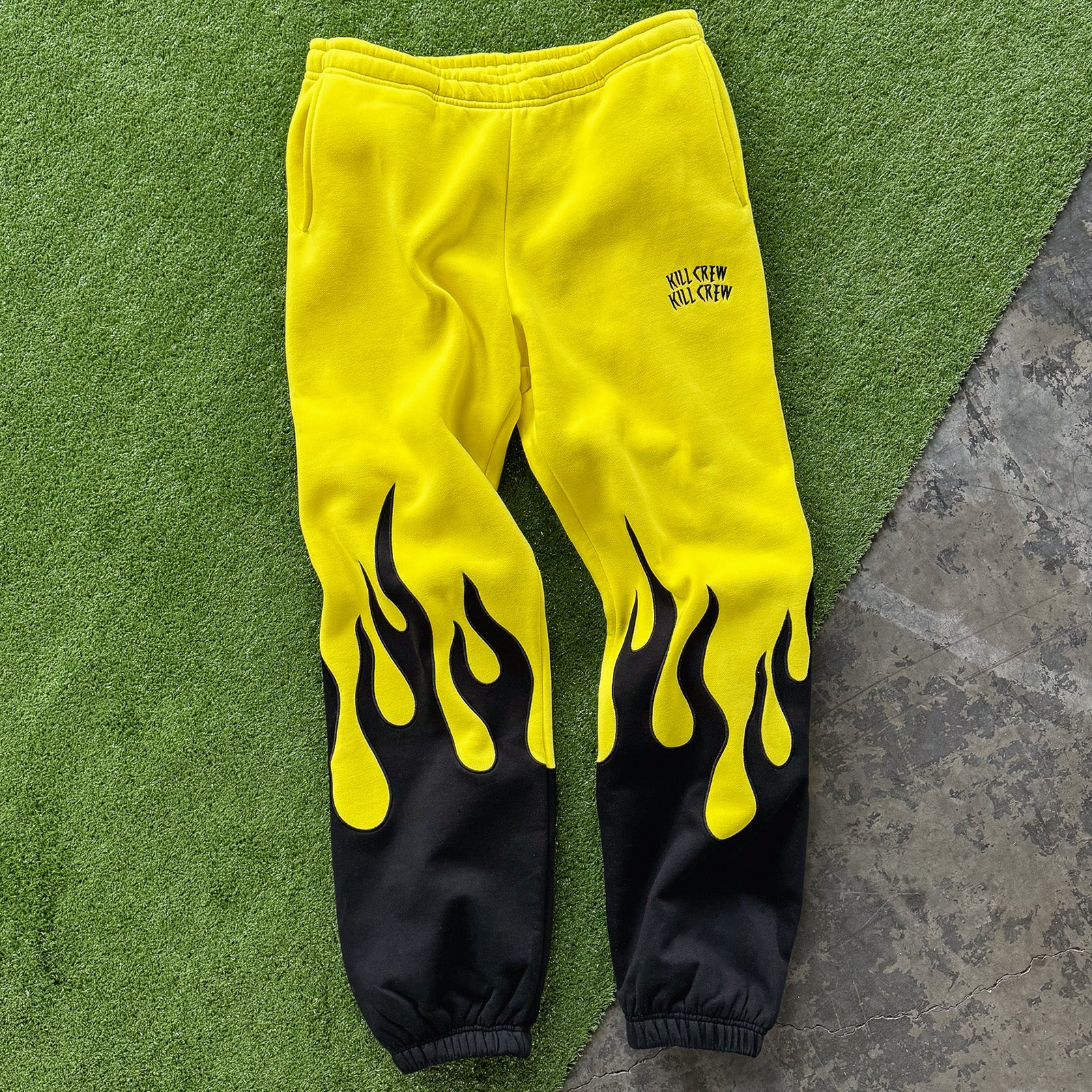 PREMIUM HEATER SWEATS - YELLOW / BLACK