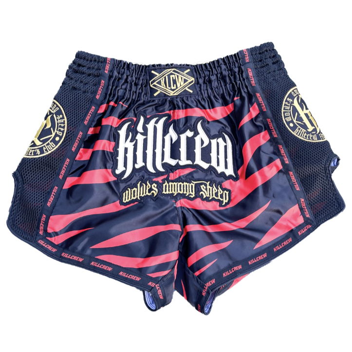 MUAY THAI FIGHT SHORTS - TIGER RED