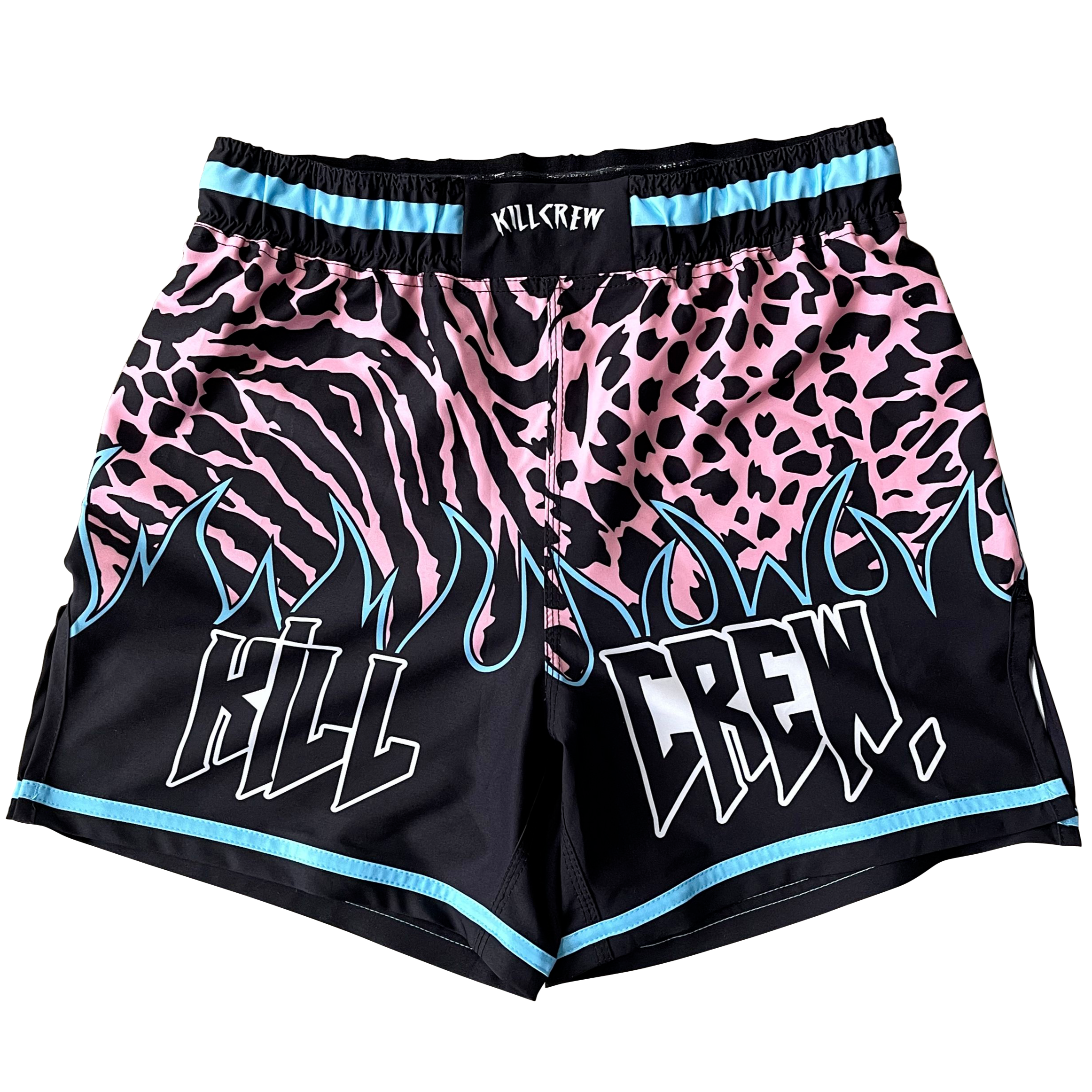 BSEM FIGHT SHORTS (THAI CUT) - BLUE / PINK