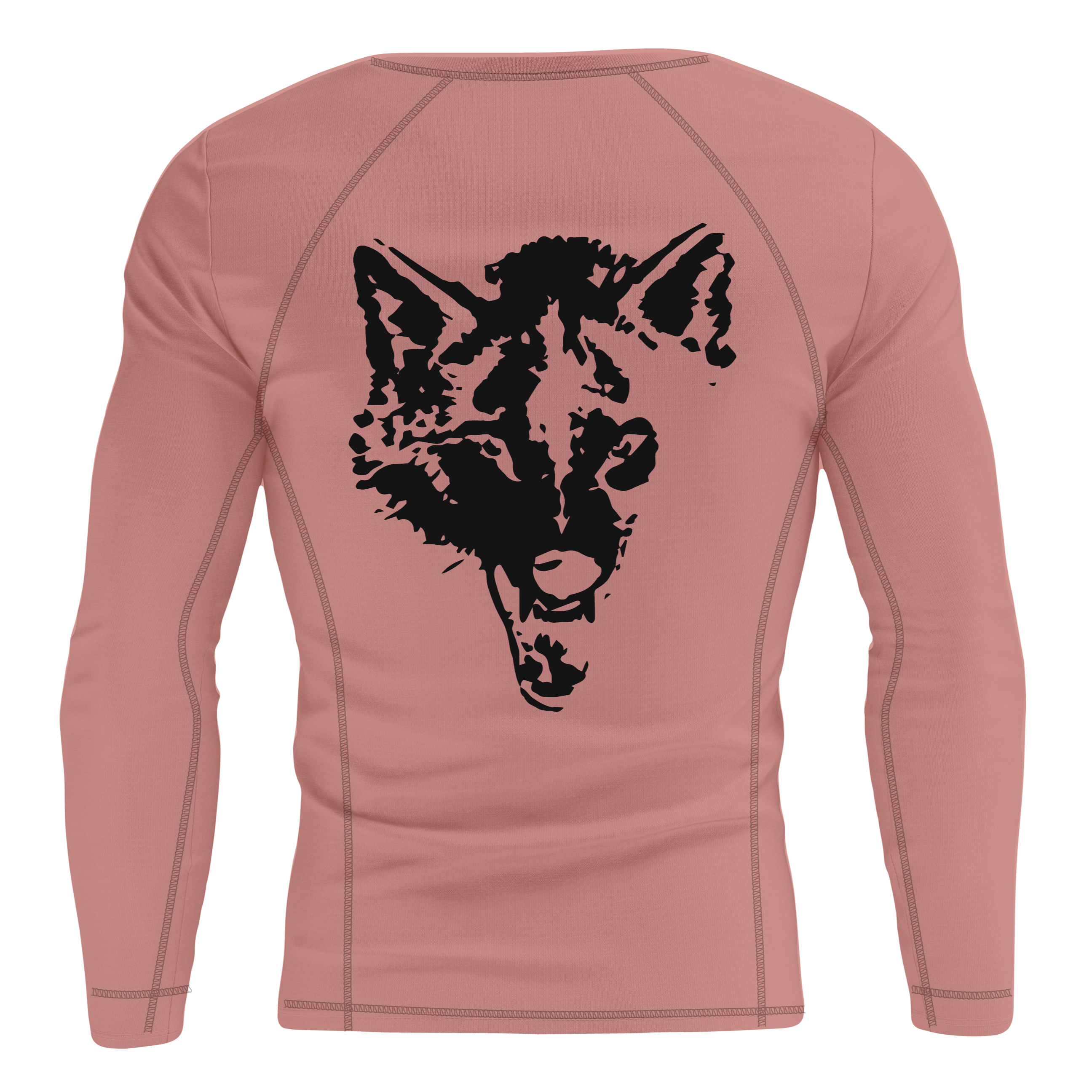 LONE WOLF RASH GUARD - BROWN