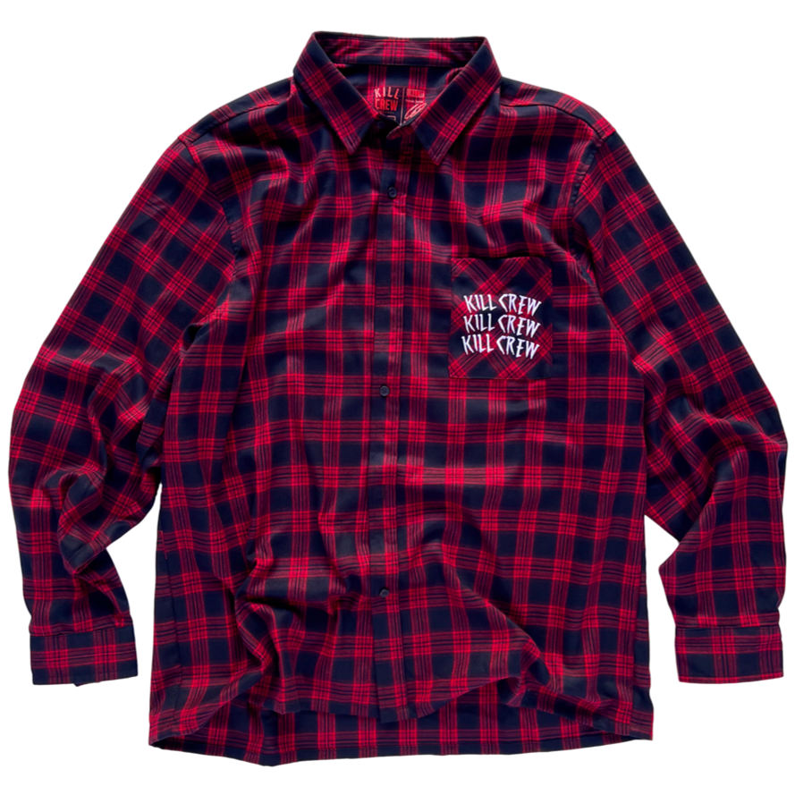 WAR WOLF FLANNEL - RED