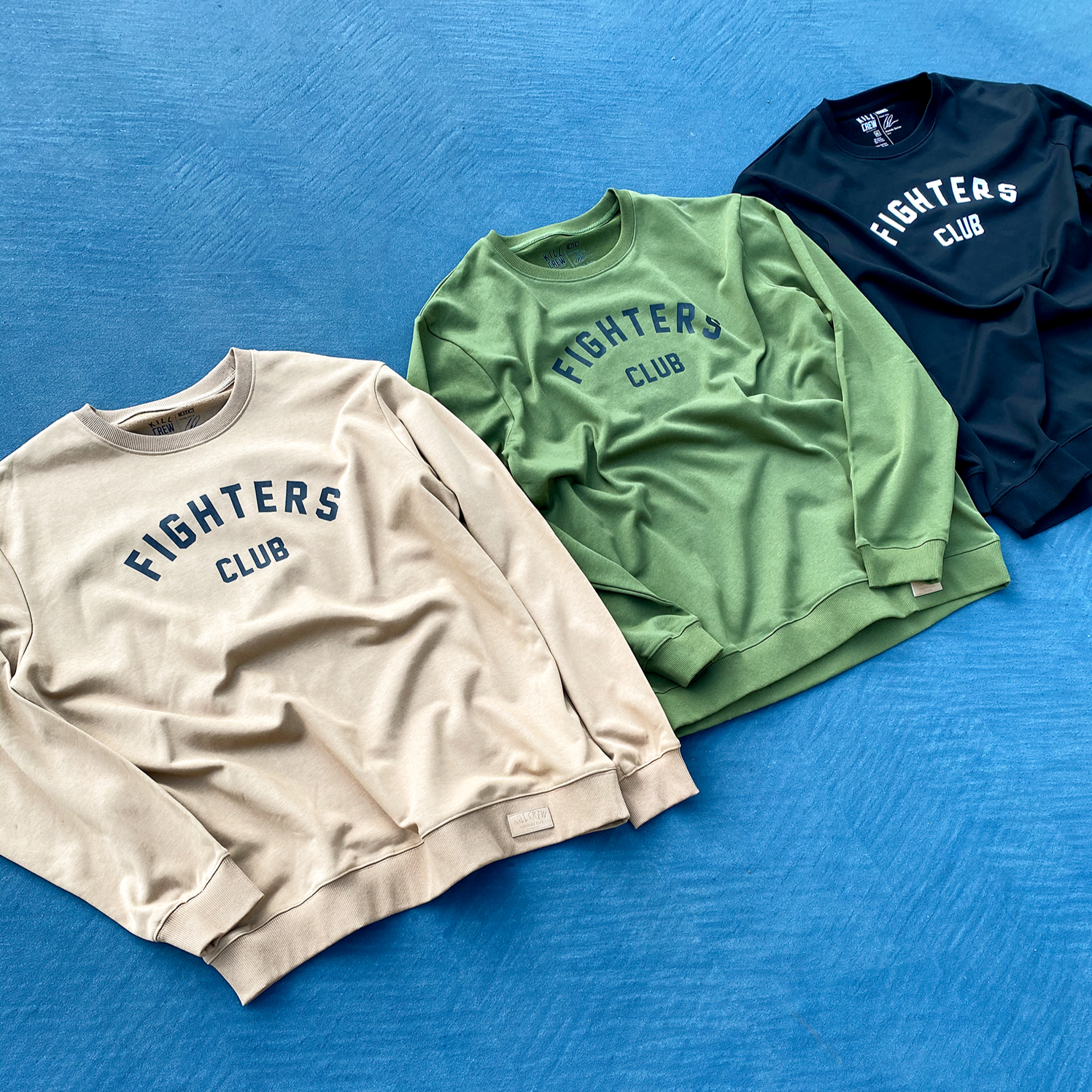 FIGHTER'S CLUB CREW NECK - OLIVE