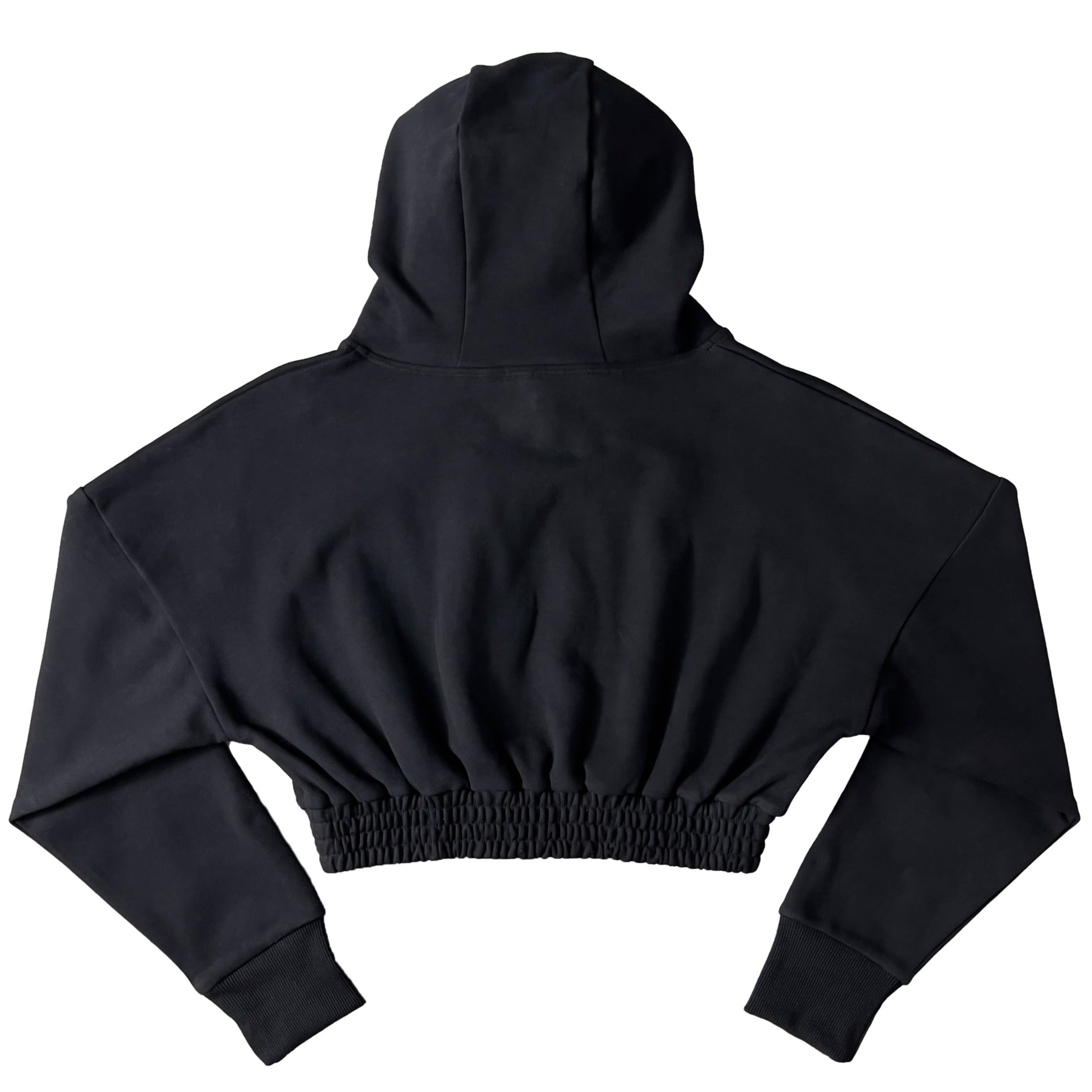 KILL CREW CROP HOODIE - BLACK / WHITE